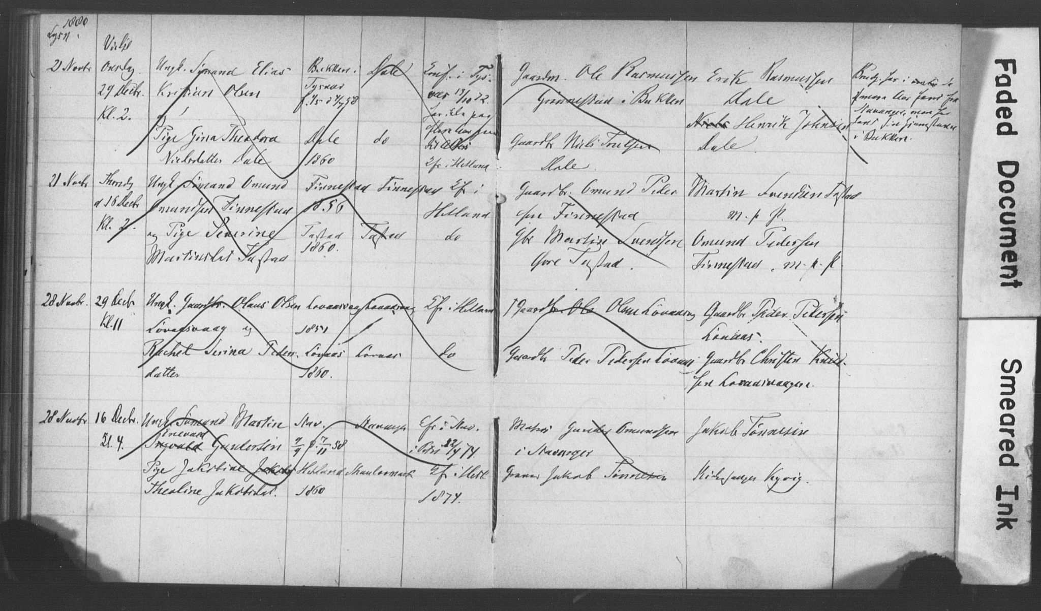 Hetland sokneprestkontor, AV/SAST-A-101826/70/705BA/L0001: Lysningsprotokoll nr. 1, 1877-1881