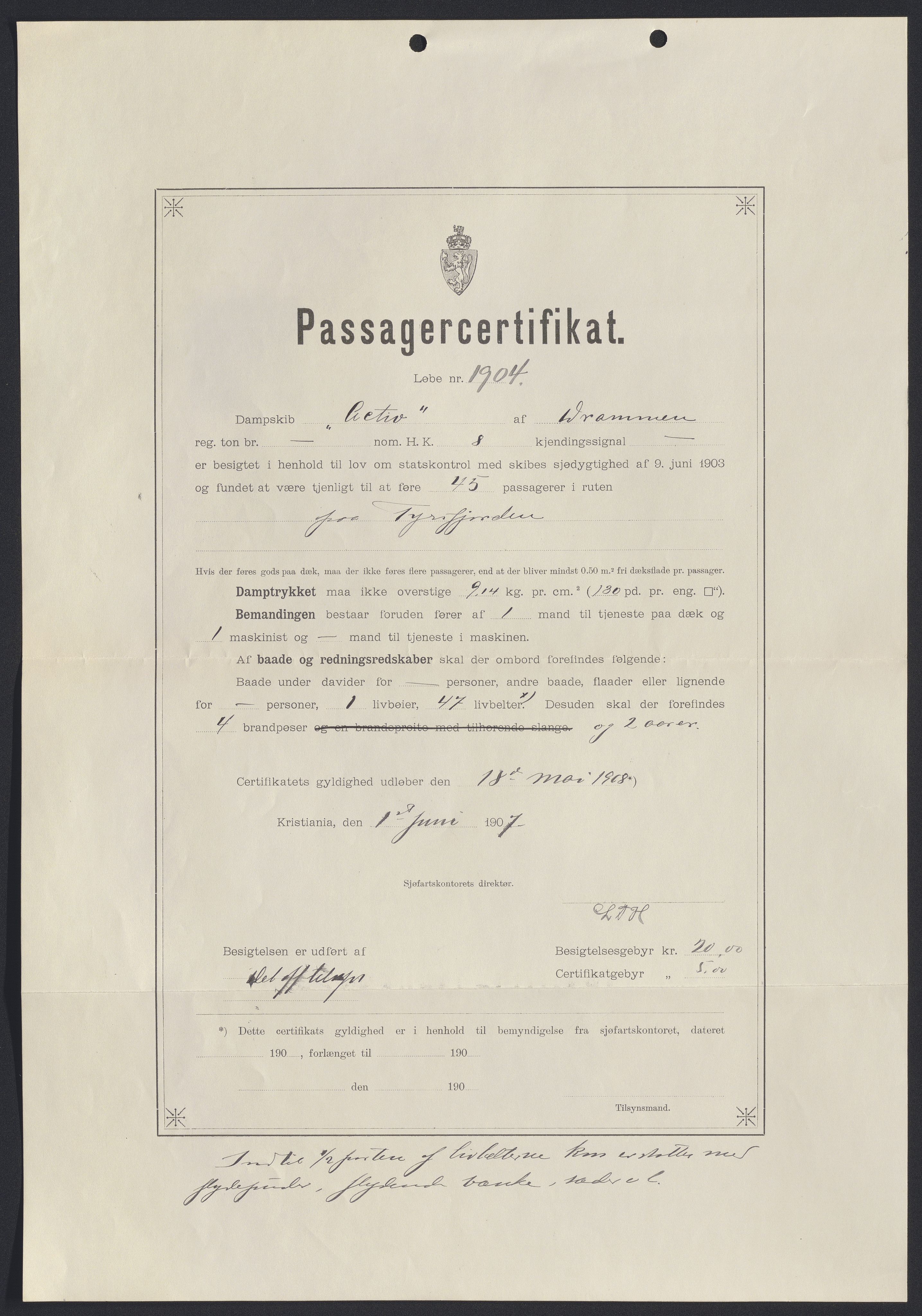 Sjøfartsdirektoratet med forløpere, skipsmapper slettede skip, AV/RA-S-4998/F/Fa/L0002: --, 1873-1923, s. 574