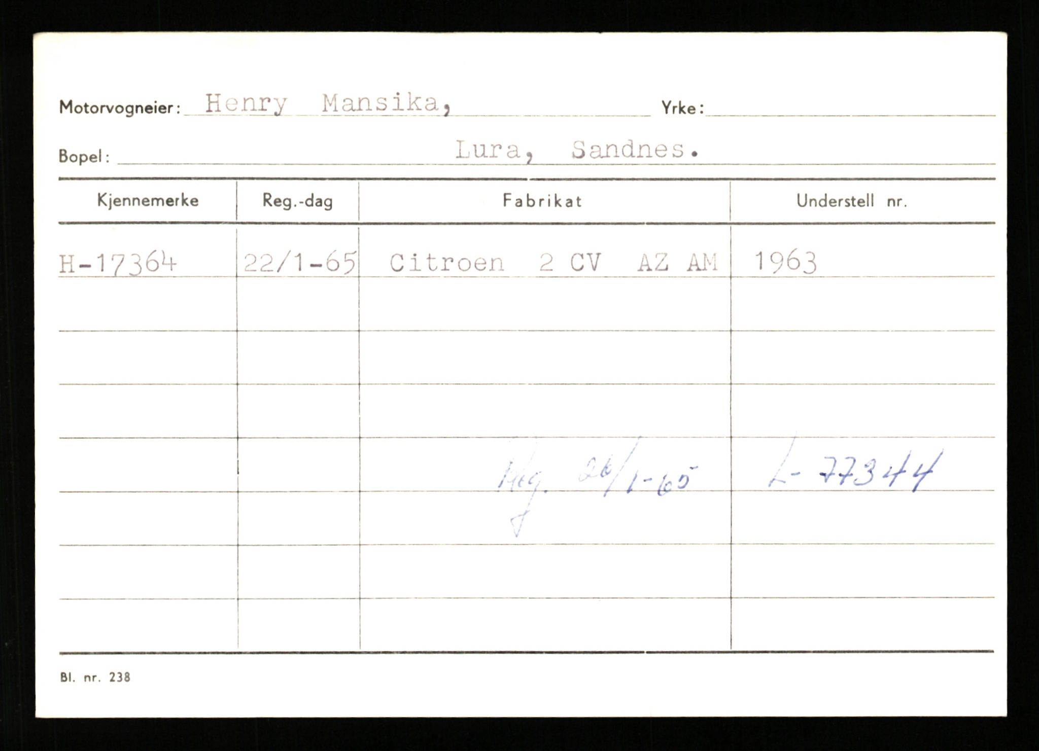 Stavanger trafikkstasjon, AV/SAST-A-101942/0/G/L0004: Registreringsnummer: 15497 - 22957, 1930-1971, s. 963