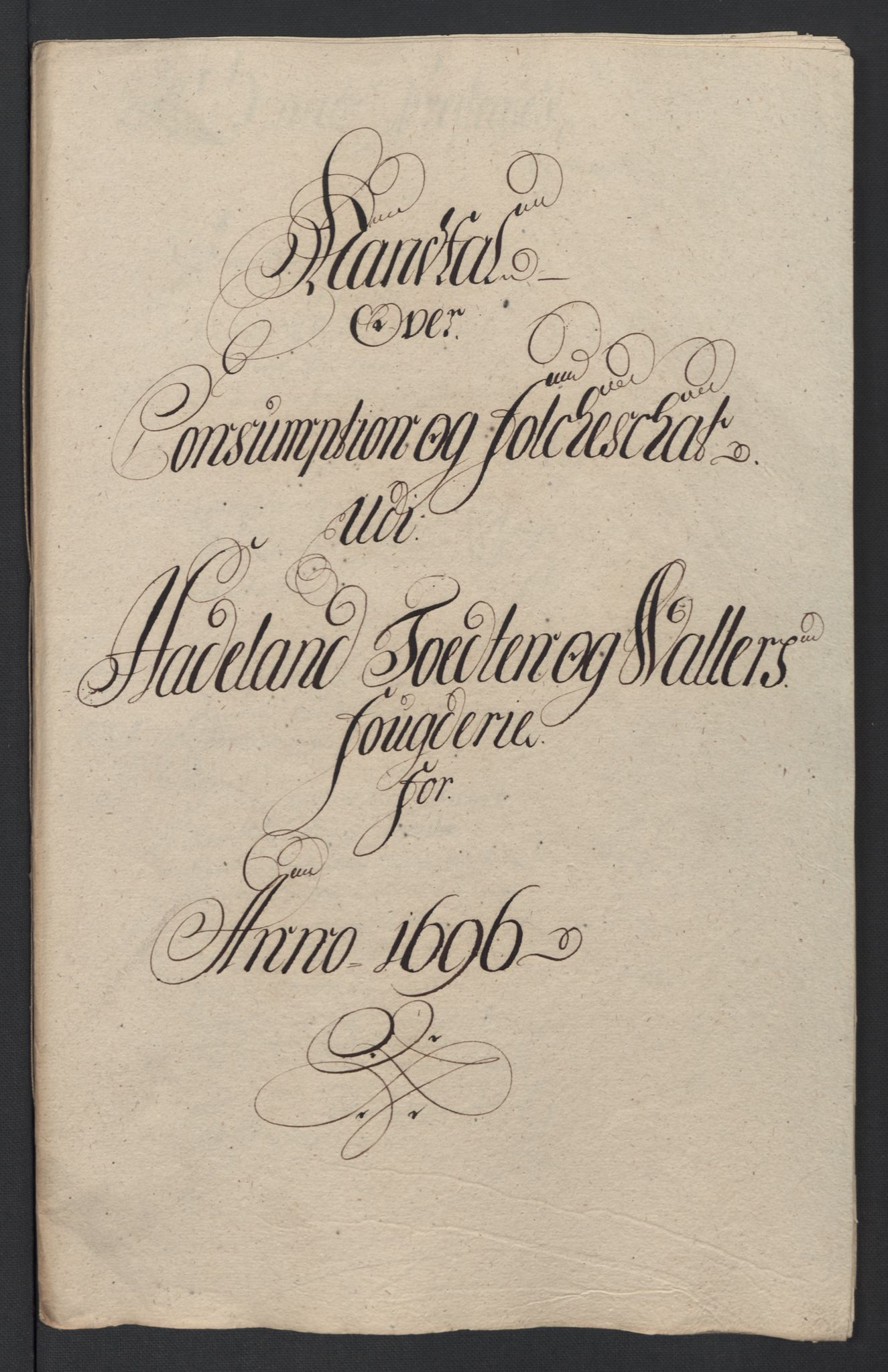 Rentekammeret inntil 1814, Reviderte regnskaper, Fogderegnskap, RA/EA-4092/R18/L1294: Fogderegnskap Hadeland, Toten og Valdres, 1696, s. 120