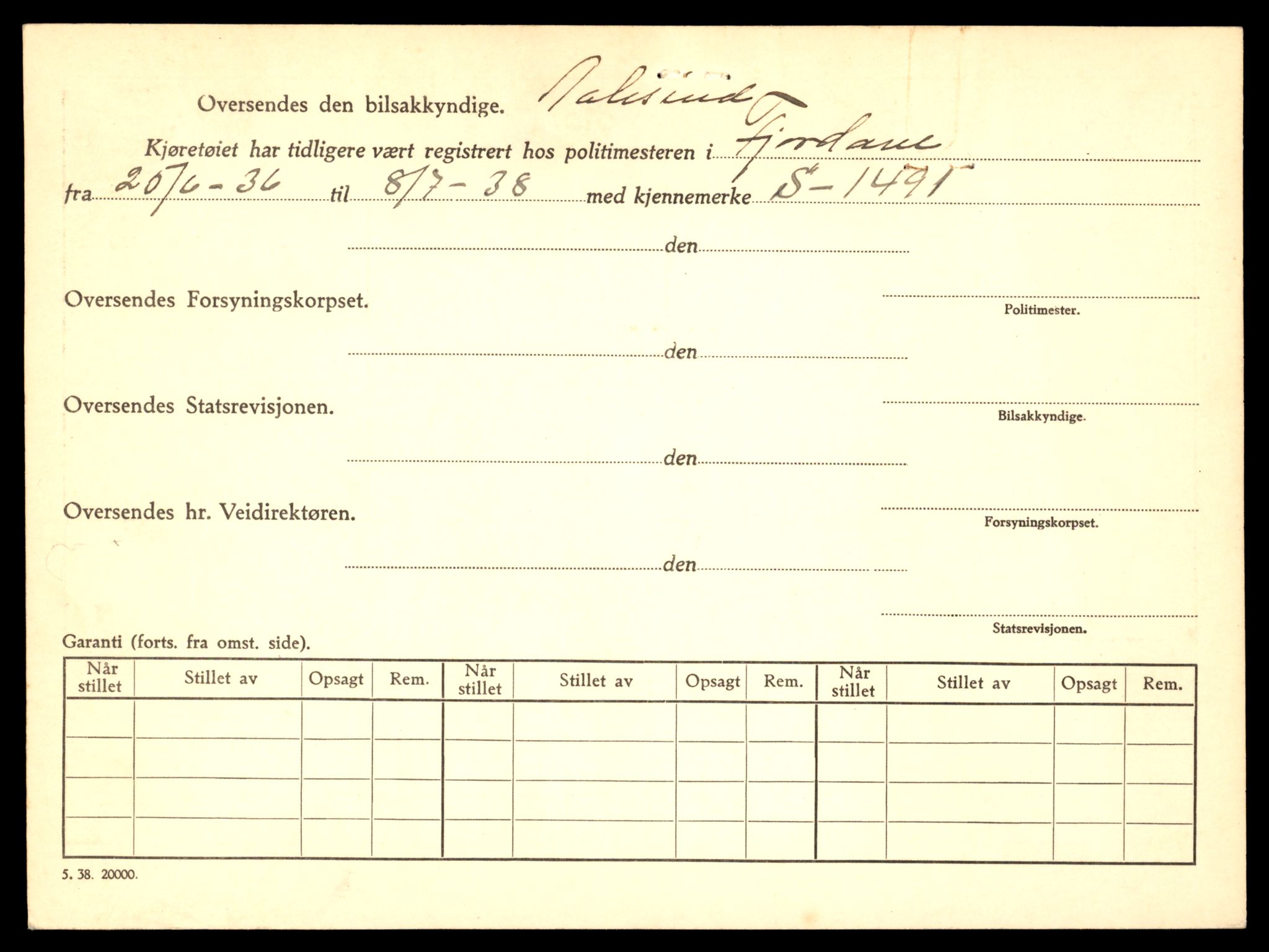 Møre og Romsdal vegkontor - Ålesund trafikkstasjon, AV/SAT-A-4099/F/Fe/L0019: Registreringskort for kjøretøy T 10228 - T 10350, 1927-1998, s. 2806