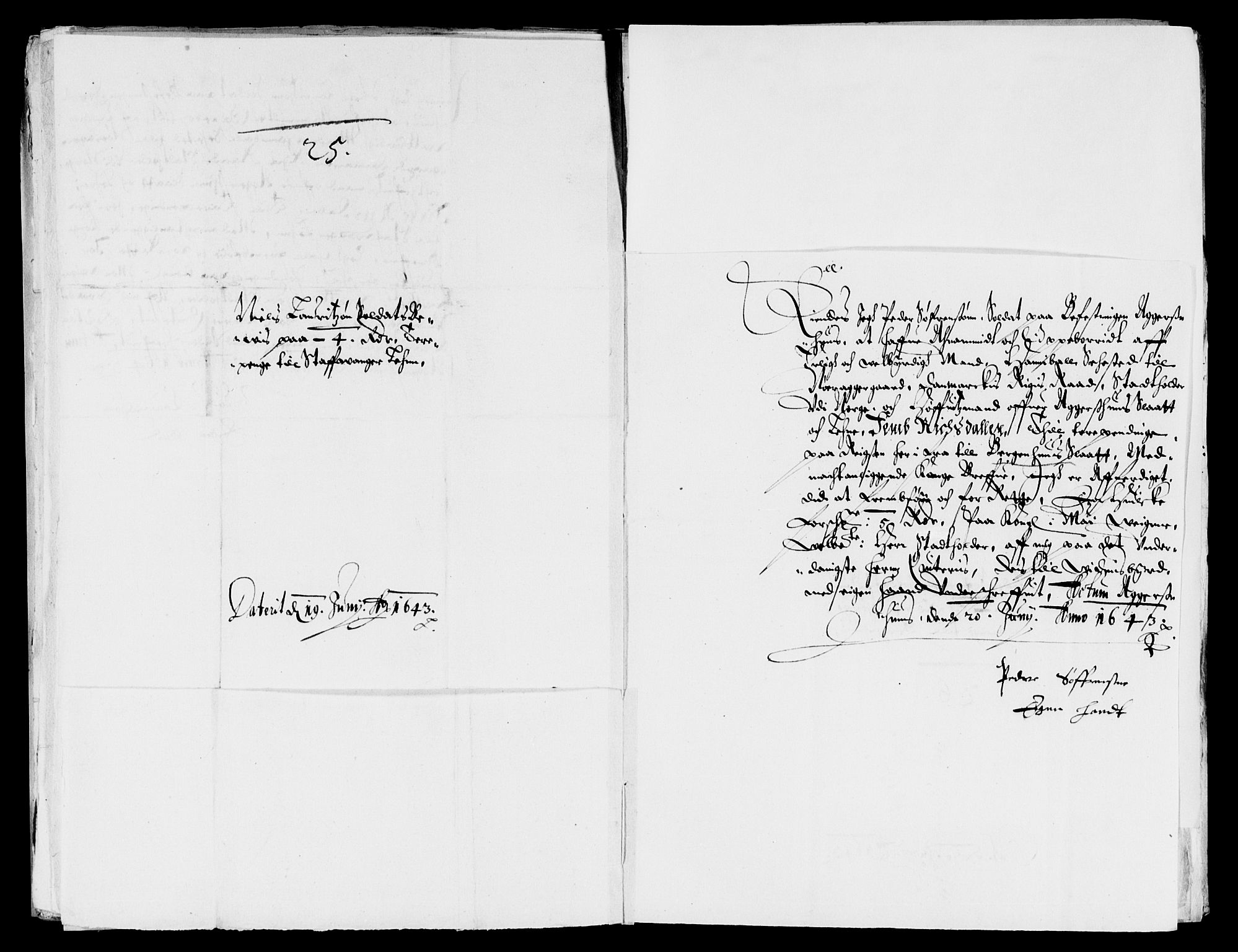 Rentekammeret inntil 1814, Reviderte regnskaper, Lensregnskaper, AV/RA-EA-5023/R/Rb/Rba/L0171: Akershus len, 1643-1644