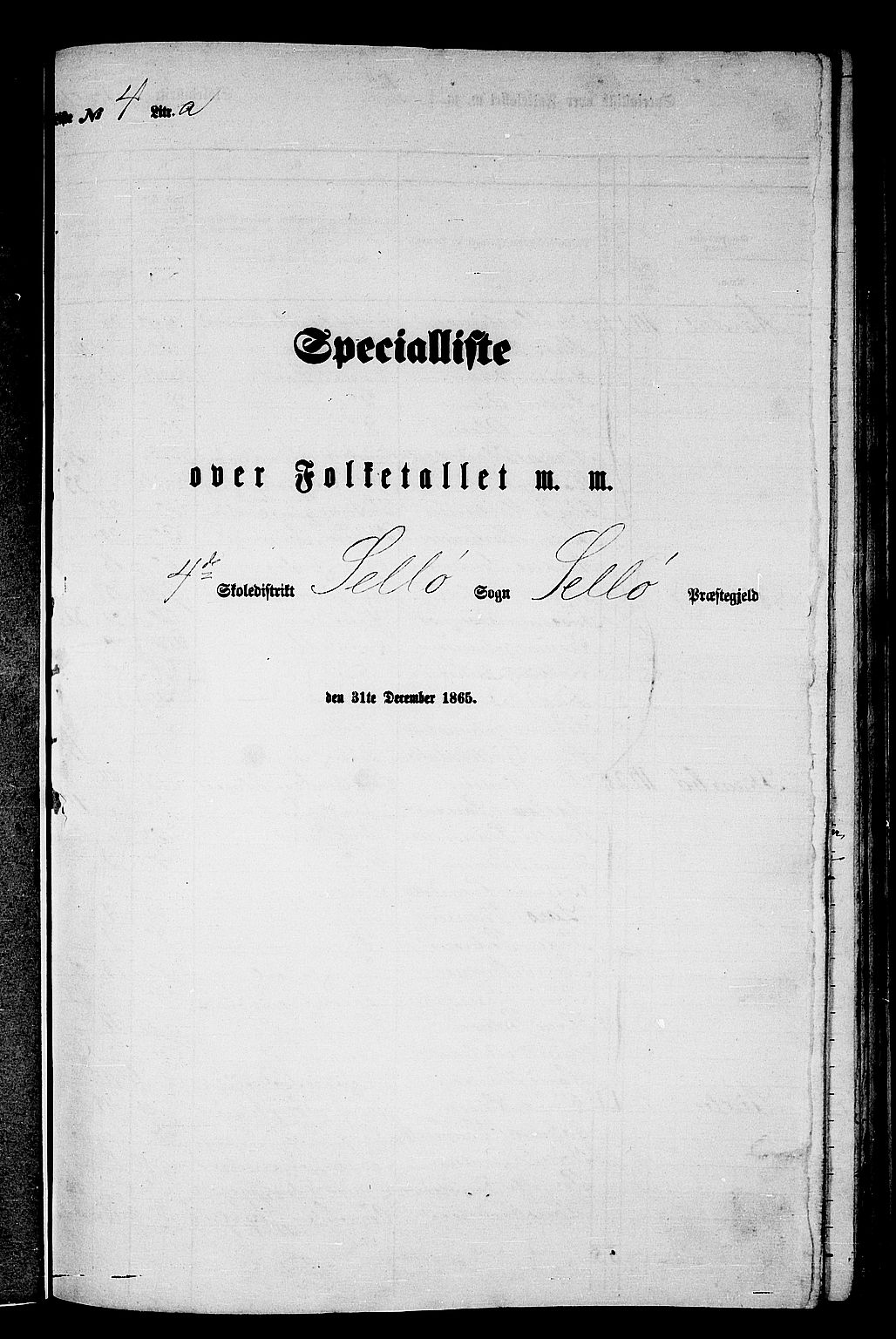 RA, Folketelling 1865 for 1441P Selje prestegjeld, 1865, s. 64
