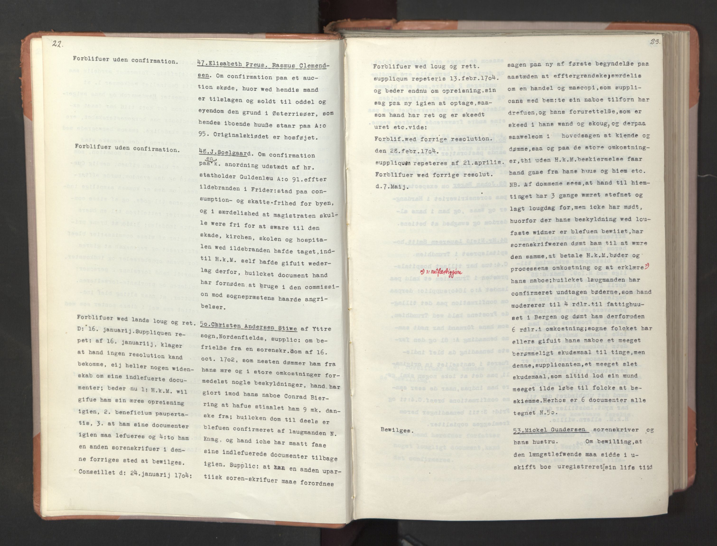 Avskriftsamlingen, AV/RA-EA-4022/F/Fa/L0072: Supplikker, 1704, s. 17
