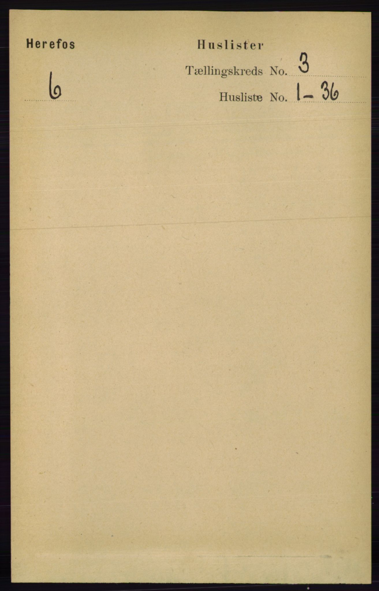 RA, Folketelling 1891 for 0933 Herefoss herred, 1891, s. 503