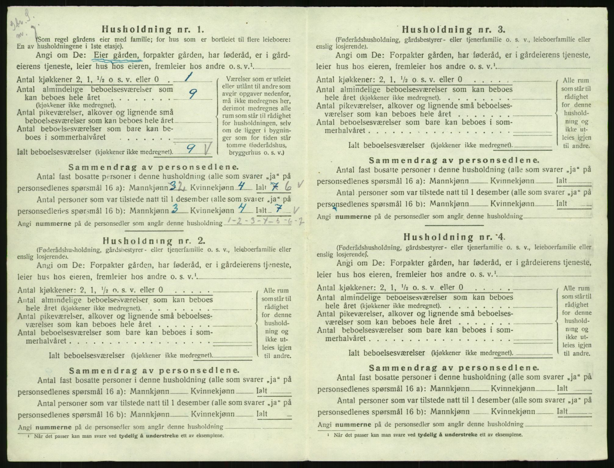 SAK, Folketelling 1920 for 0935 Iveland herred, 1920, s. 122