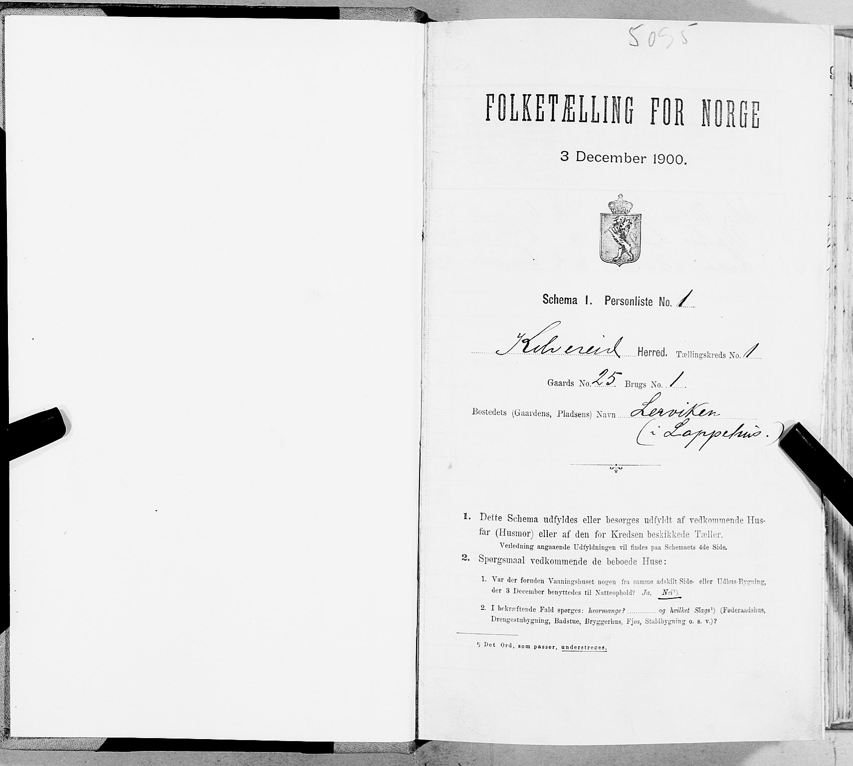 SAT, Folketelling 1900 for 1752 Kolvereid herred, 1900, s. 14
