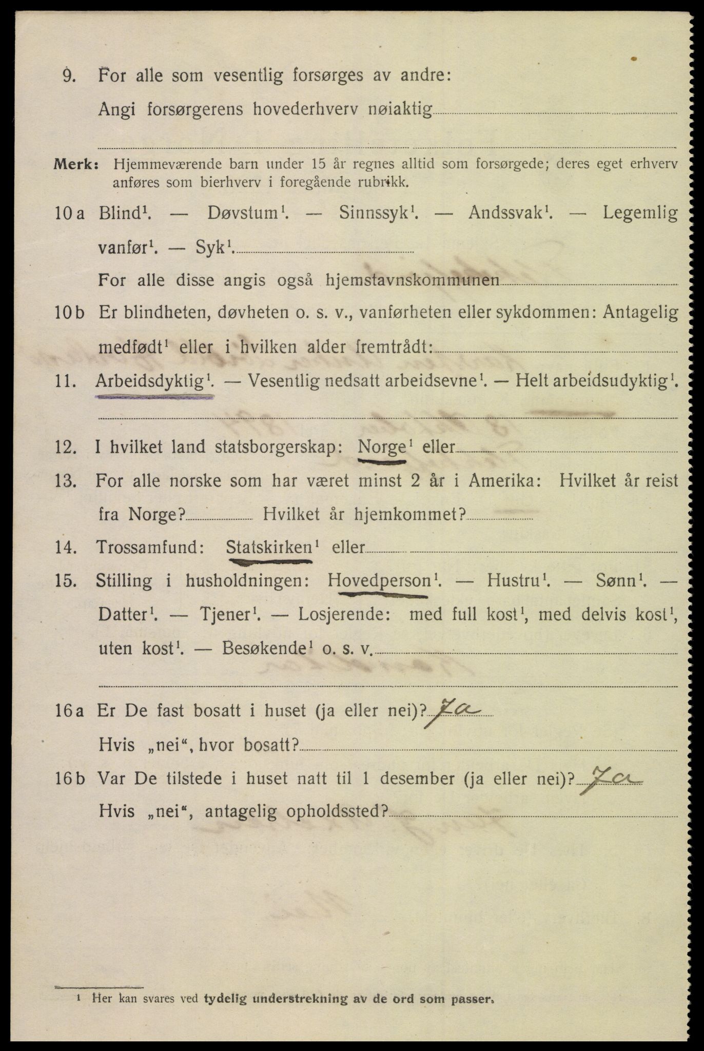 SAK, Folketelling 1920 for 1004 Flekkefjord kjøpstad, 1920, s. 3219