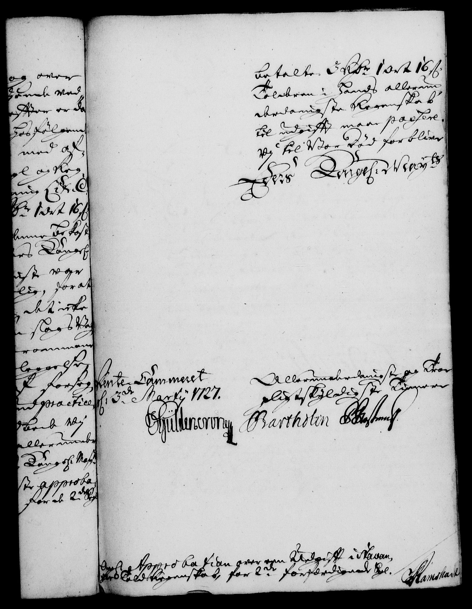 Rentekammeret, Kammerkanselliet, RA/EA-3111/G/Gf/Gfa/L0010: Norsk relasjons- og resolusjonsprotokoll (merket RK 52.10), 1727, s. 272