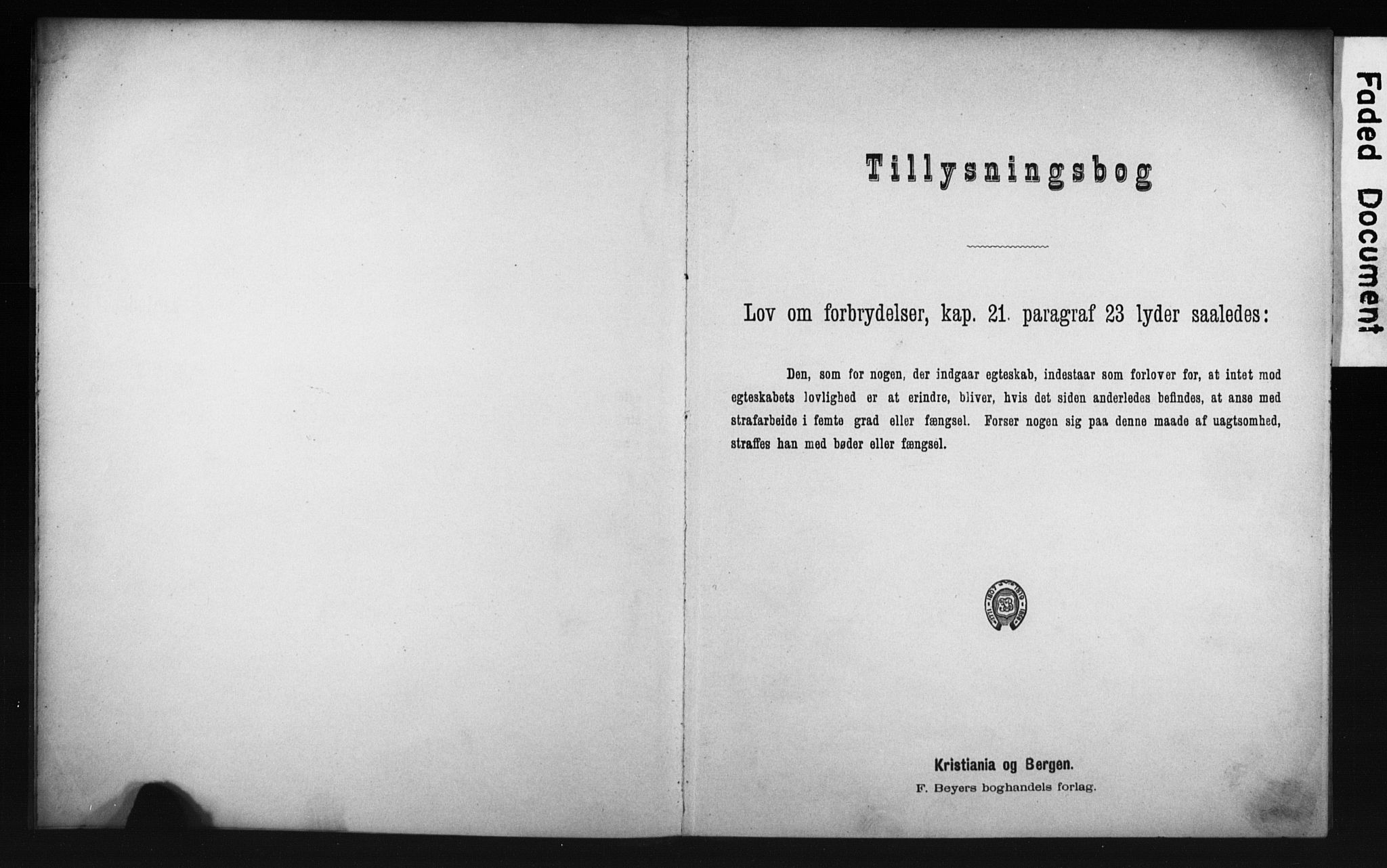 Hammerfest sokneprestkontor, SATØ/S-1347/I/Ib/L0070/0003: Lysningsprotokoll nr. 70, 1893-1896