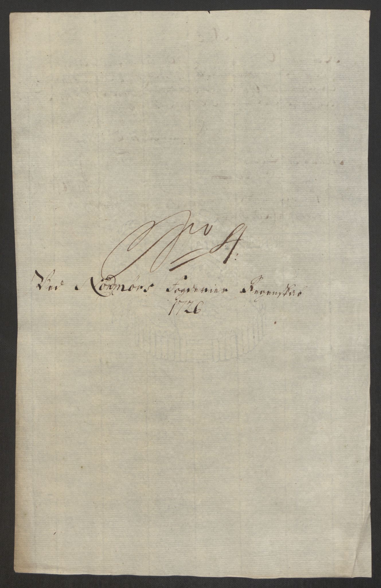 Rentekammeret inntil 1814, Reviderte regnskaper, Fogderegnskap, RA/EA-4092/R56/L3759: Fogderegnskap Nordmøre, 1726, s. 108