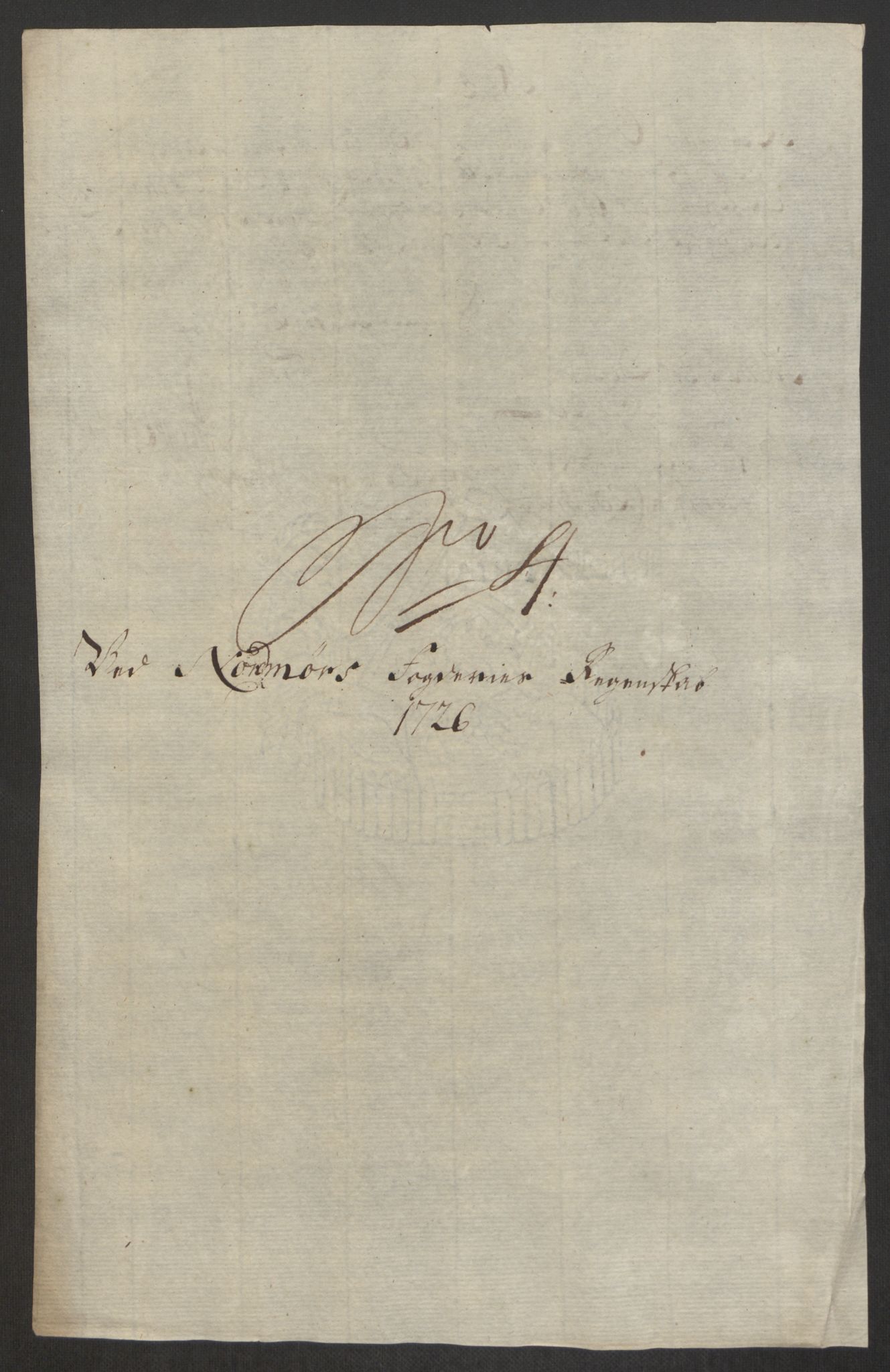 Rentekammeret inntil 1814, Reviderte regnskaper, Fogderegnskap, AV/RA-EA-4092/R56/L3759: Fogderegnskap Nordmøre, 1726, s. 108