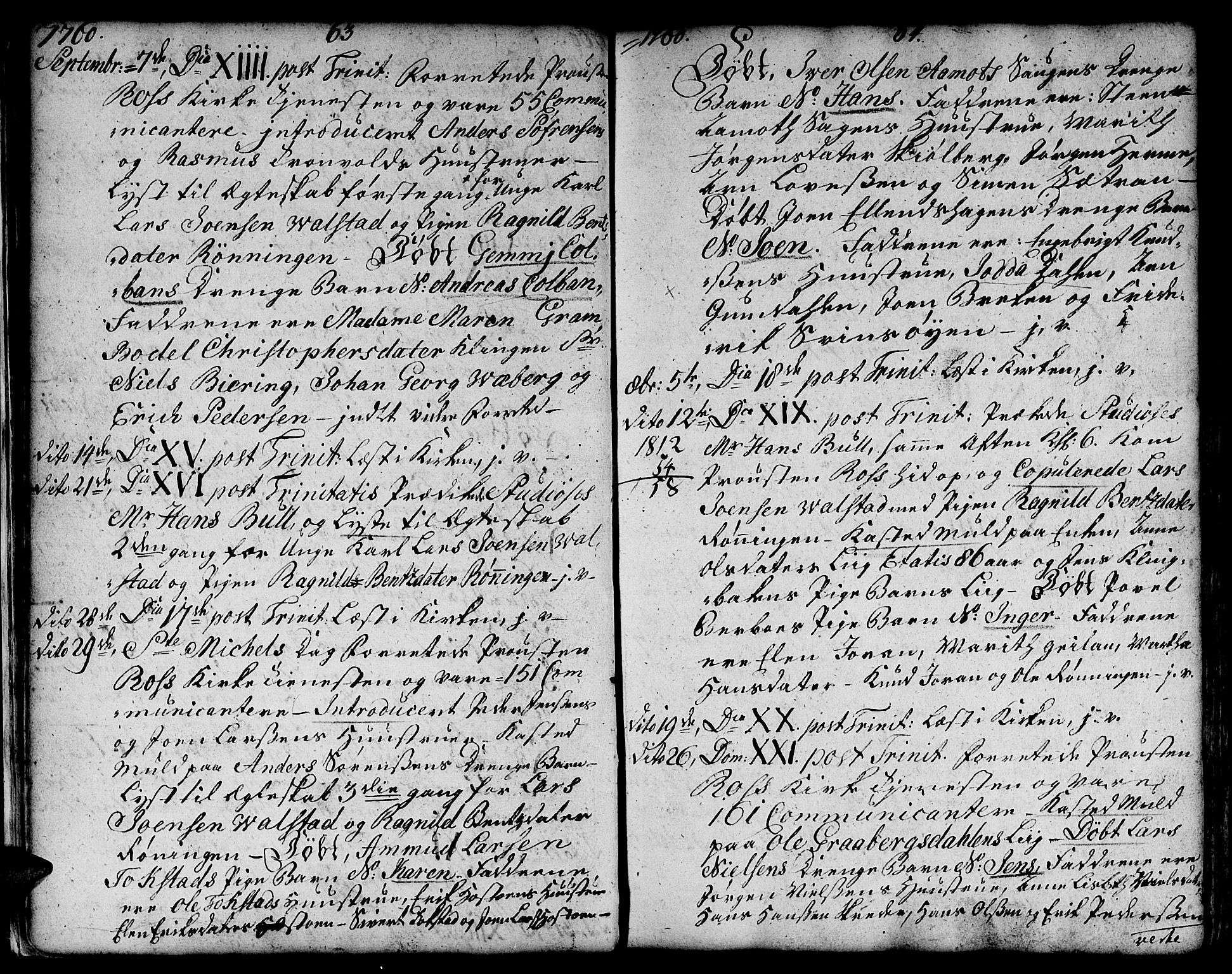 Ministerialprotokoller, klokkerbøker og fødselsregistre - Sør-Trøndelag, SAT/A-1456/671/L0840: Ministerialbok nr. 671A02, 1756-1794, s. 63-64