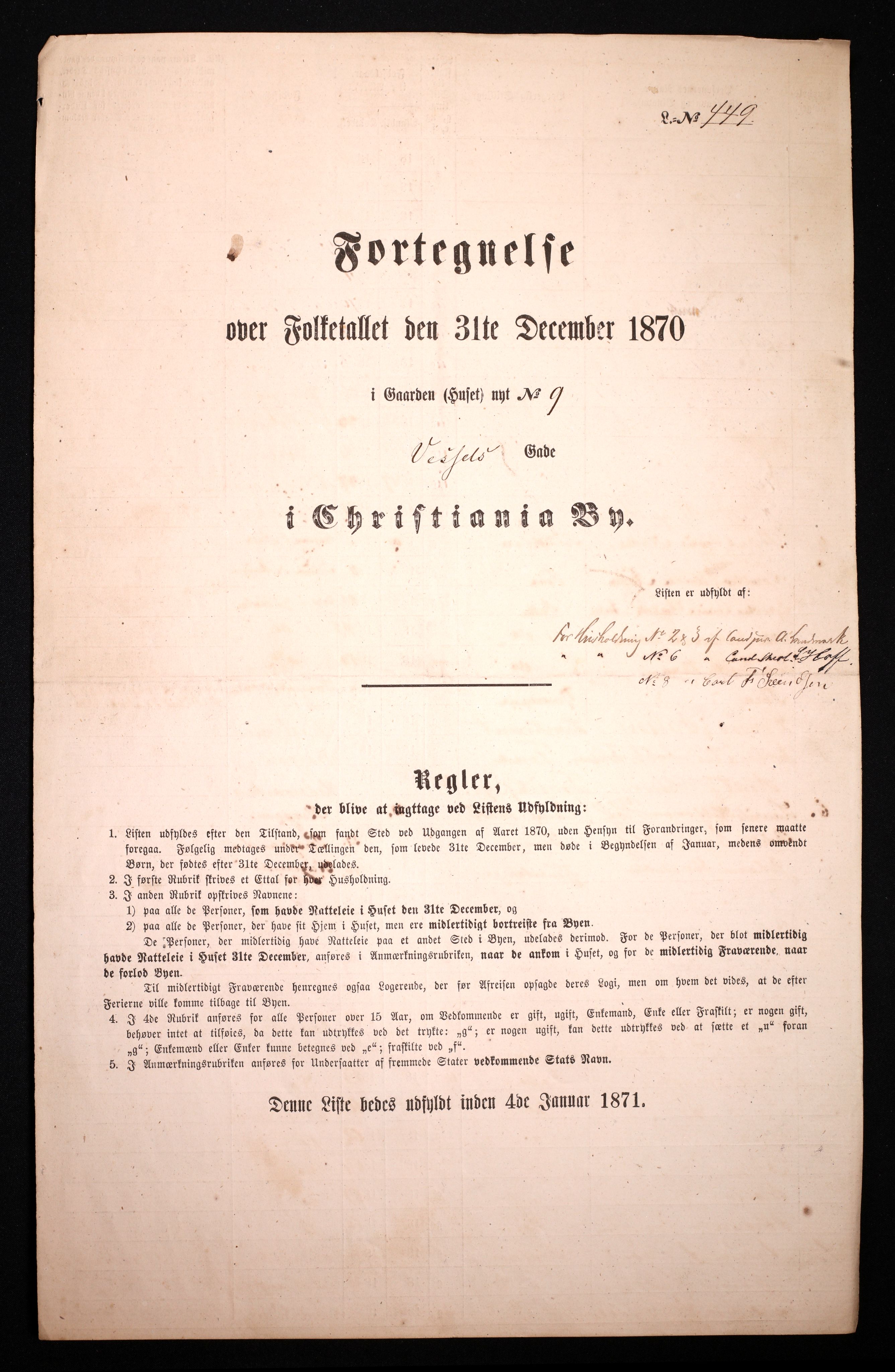 RA, Folketelling 1870 for 0301 Kristiania kjøpstad, 1870, s. 4648