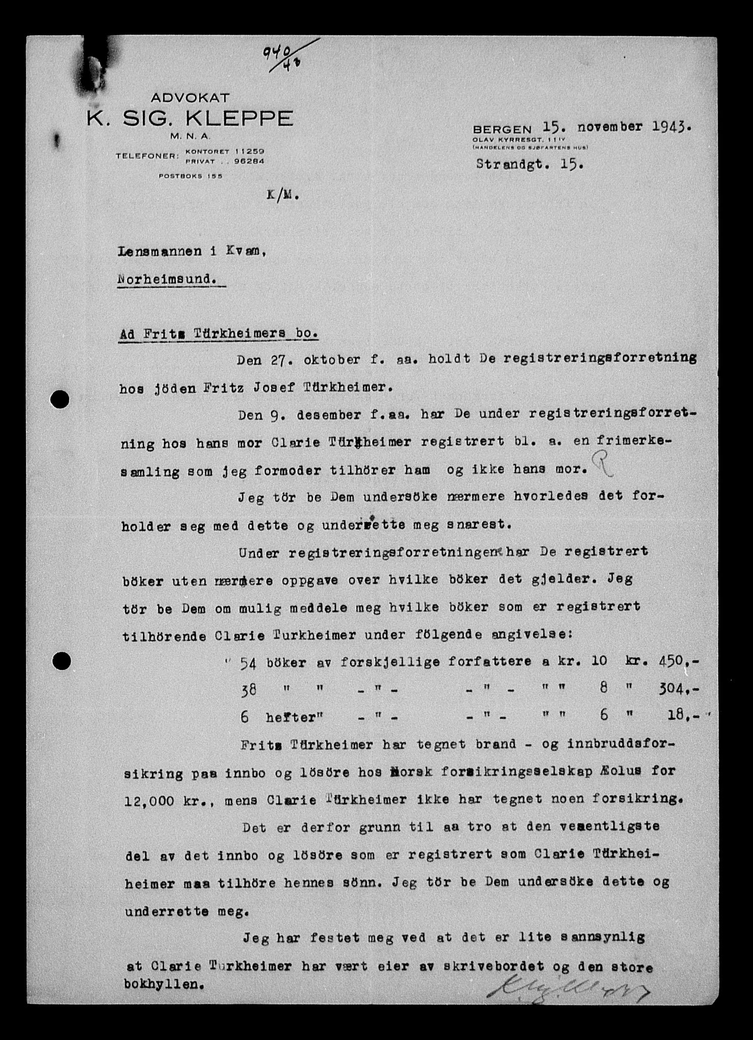 Justisdepartementet, Tilbakeføringskontoret for inndratte formuer, AV/RA-S-1564/H/Hc/Hcd/L1008: --, 1945-1947, s. 359