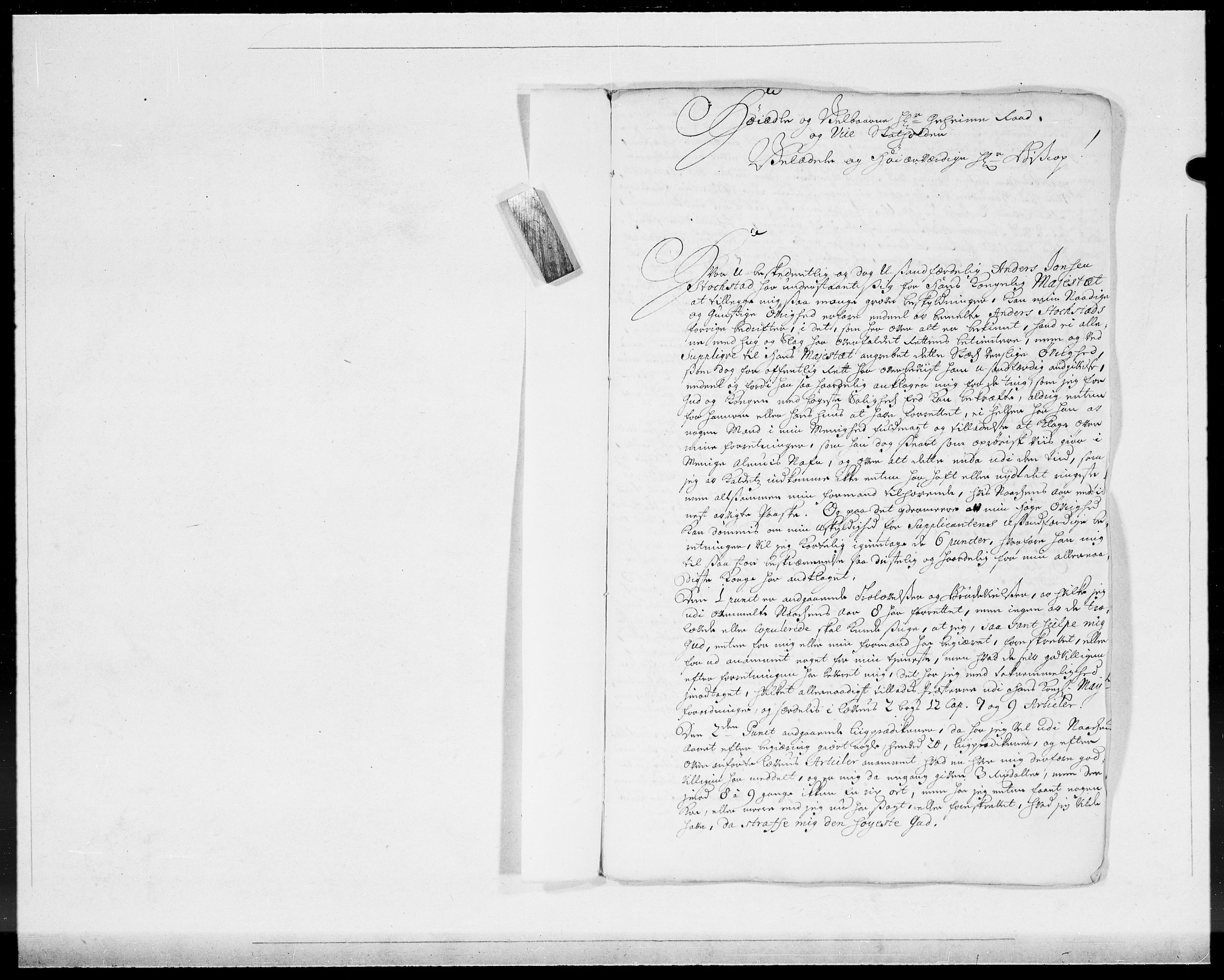 Danske Kanselli 1572-1799, AV/RA-EA-3023/F/Fc/Fcc/Fcca/L0066: Norske innlegg 1572-1799, 1708, s. 11