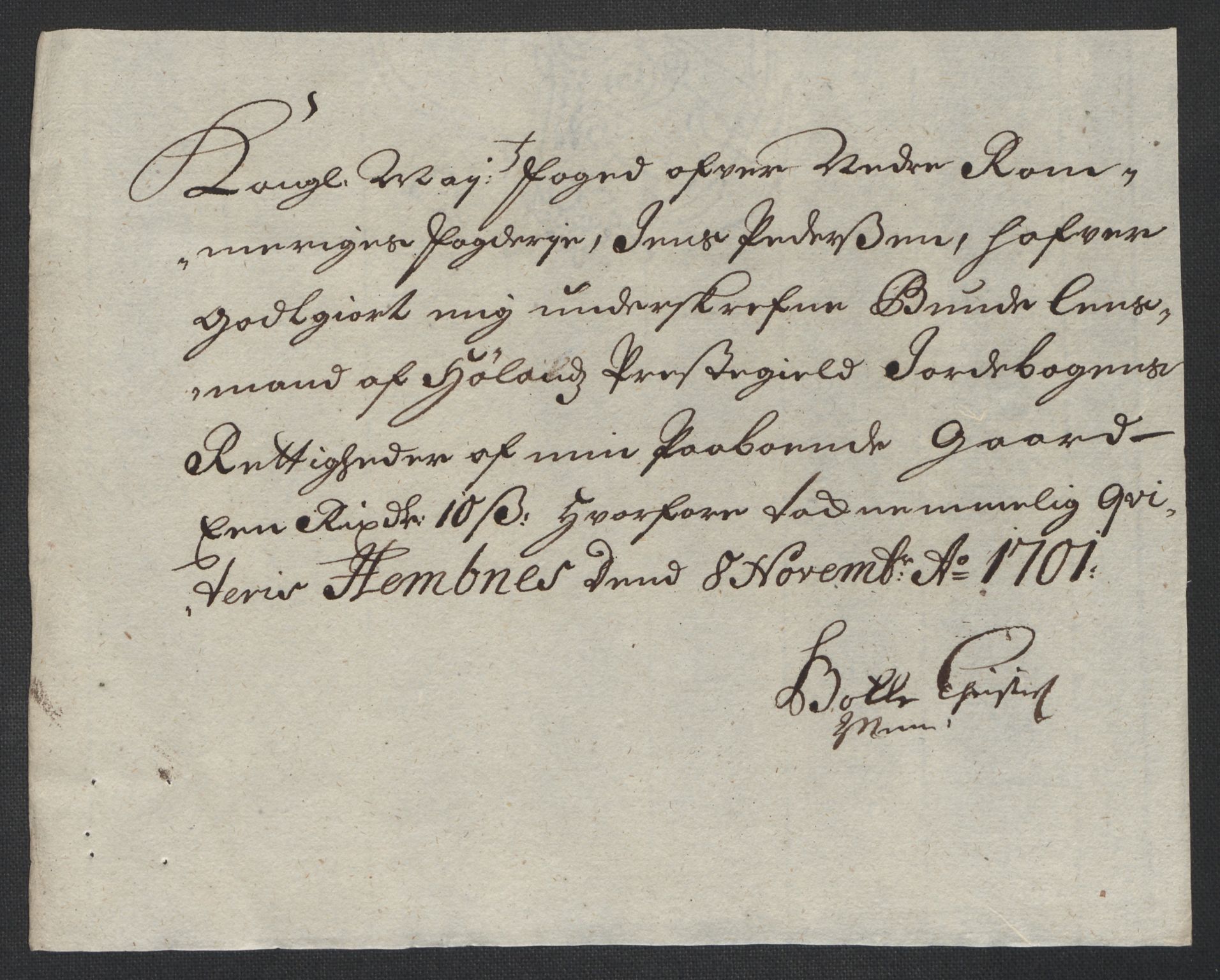 Rentekammeret inntil 1814, Reviderte regnskaper, Fogderegnskap, AV/RA-EA-4092/R11/L0584: Fogderegnskap Nedre Romerike, 1701, s. 228