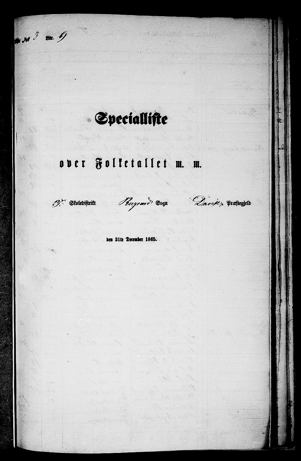 RA, Folketelling 1865 for 1442P Davik prestegjeld, 1865, s. 70