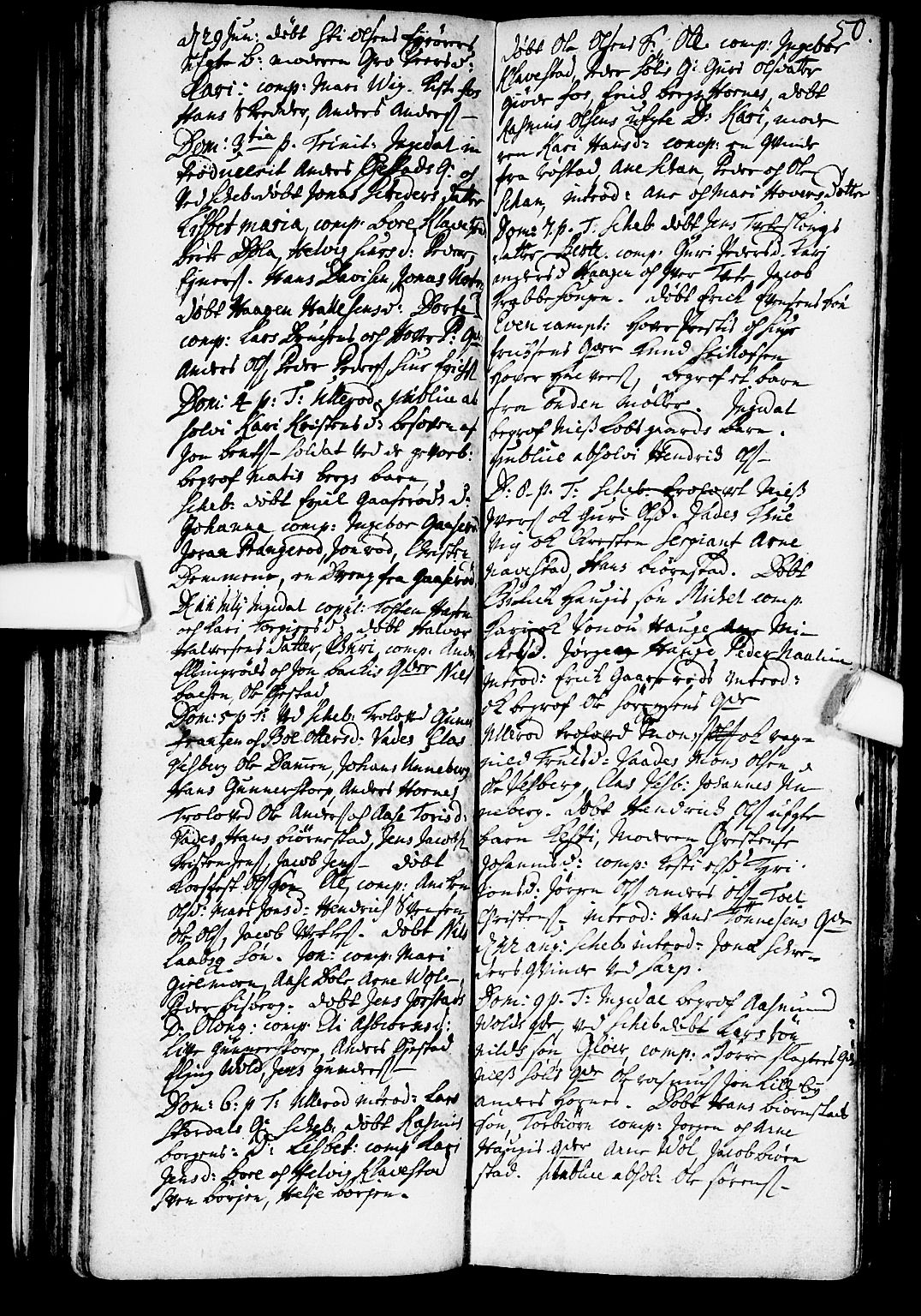Skjeberg prestekontor Kirkebøker, AV/SAO-A-10923/F/Fa/L0001: Ministerialbok nr. I 1, 1702-1725, s. 50