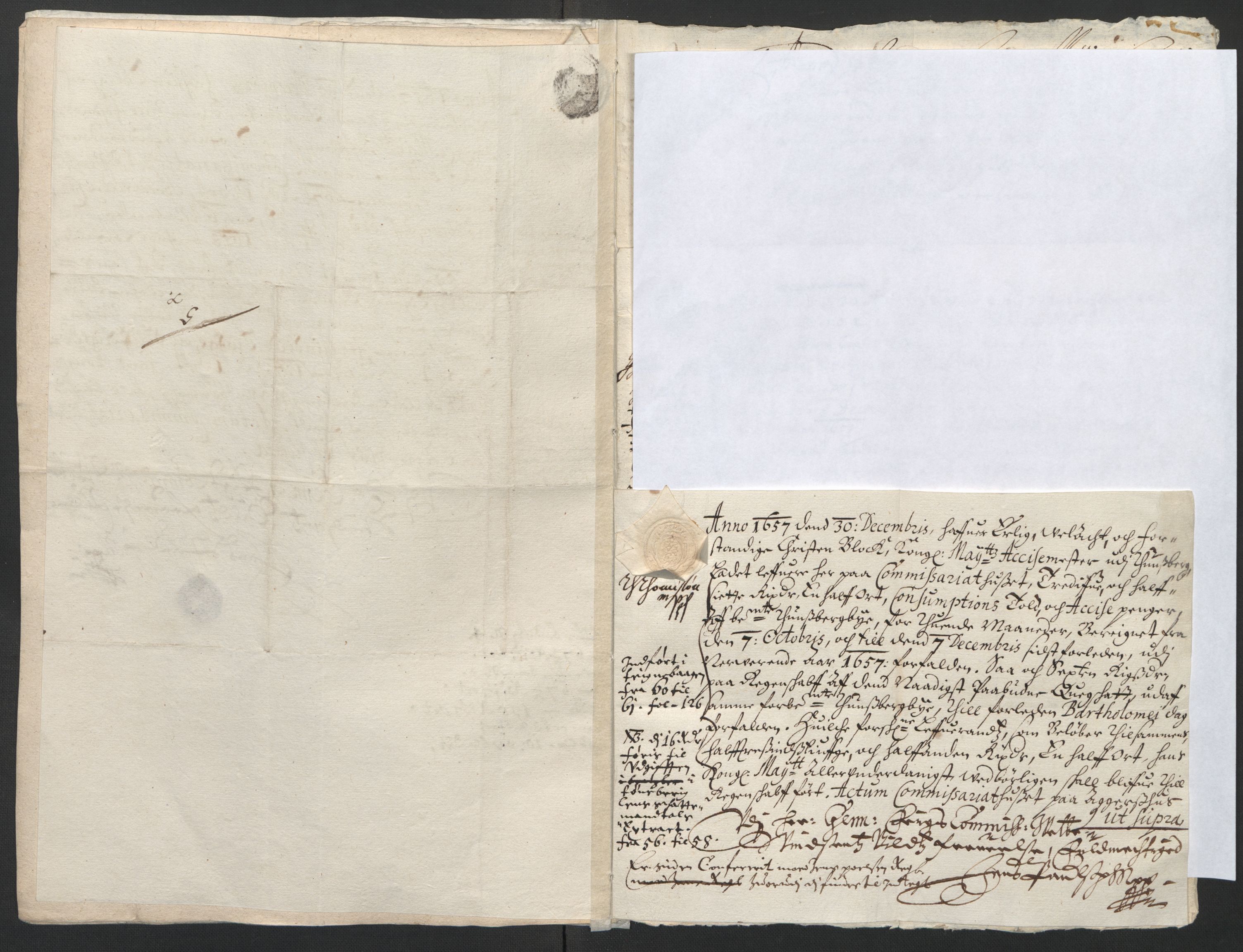 Rentekammeret inntil 1814, Reviderte regnskaper, Lensregnskaper, AV/RA-EA-5023/R/Rb/Rbo/L0033: Tønsberg len, 1655-1658