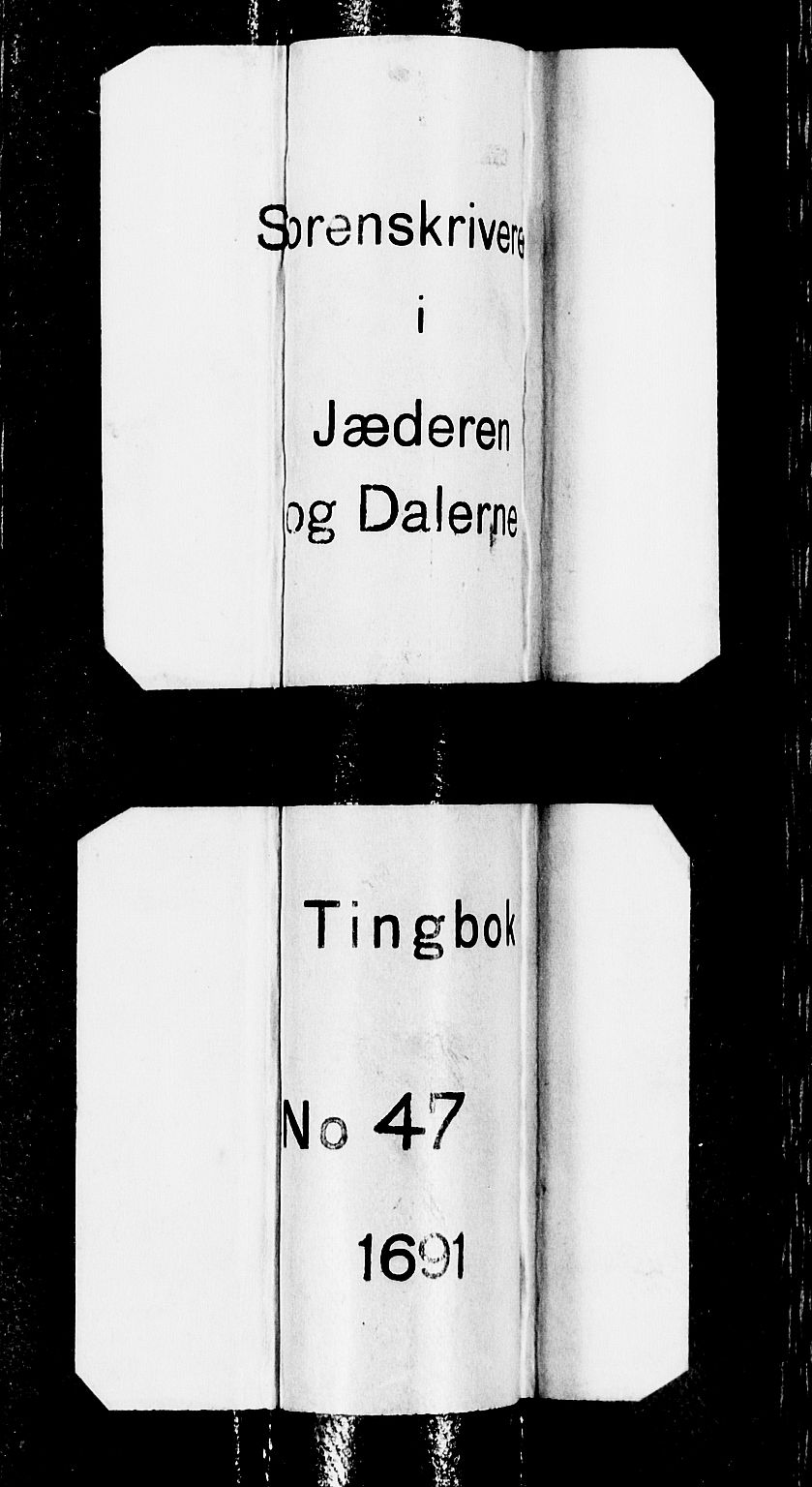 Jæren og Dalane sorenskriveri, SAST/A-100306/3/30/30BA/L0047: TINGBOK, 1691