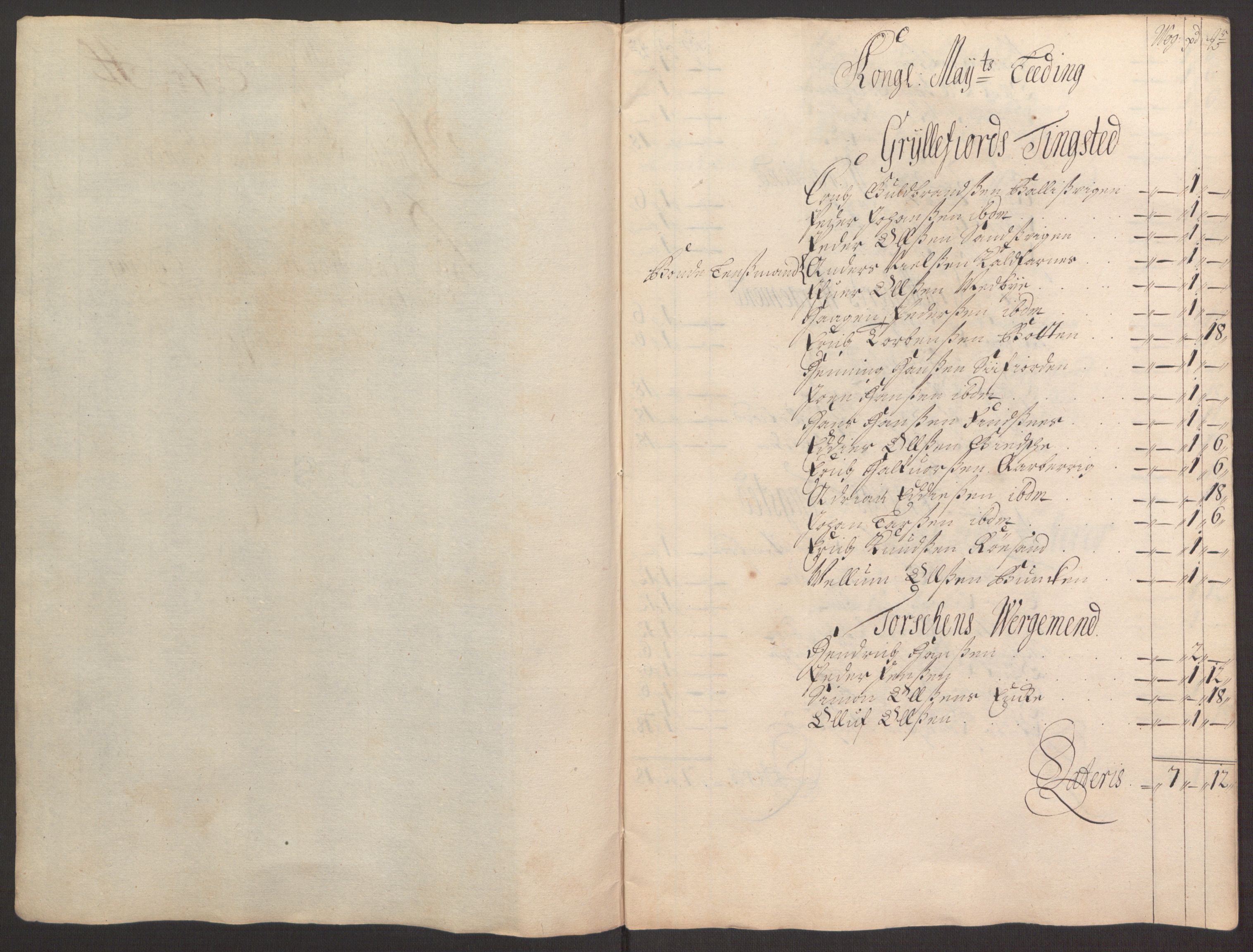 Rentekammeret inntil 1814, Reviderte regnskaper, Fogderegnskap, RA/EA-4092/R68/L4753: Fogderegnskap Senja og Troms, 1694-1696, s. 101