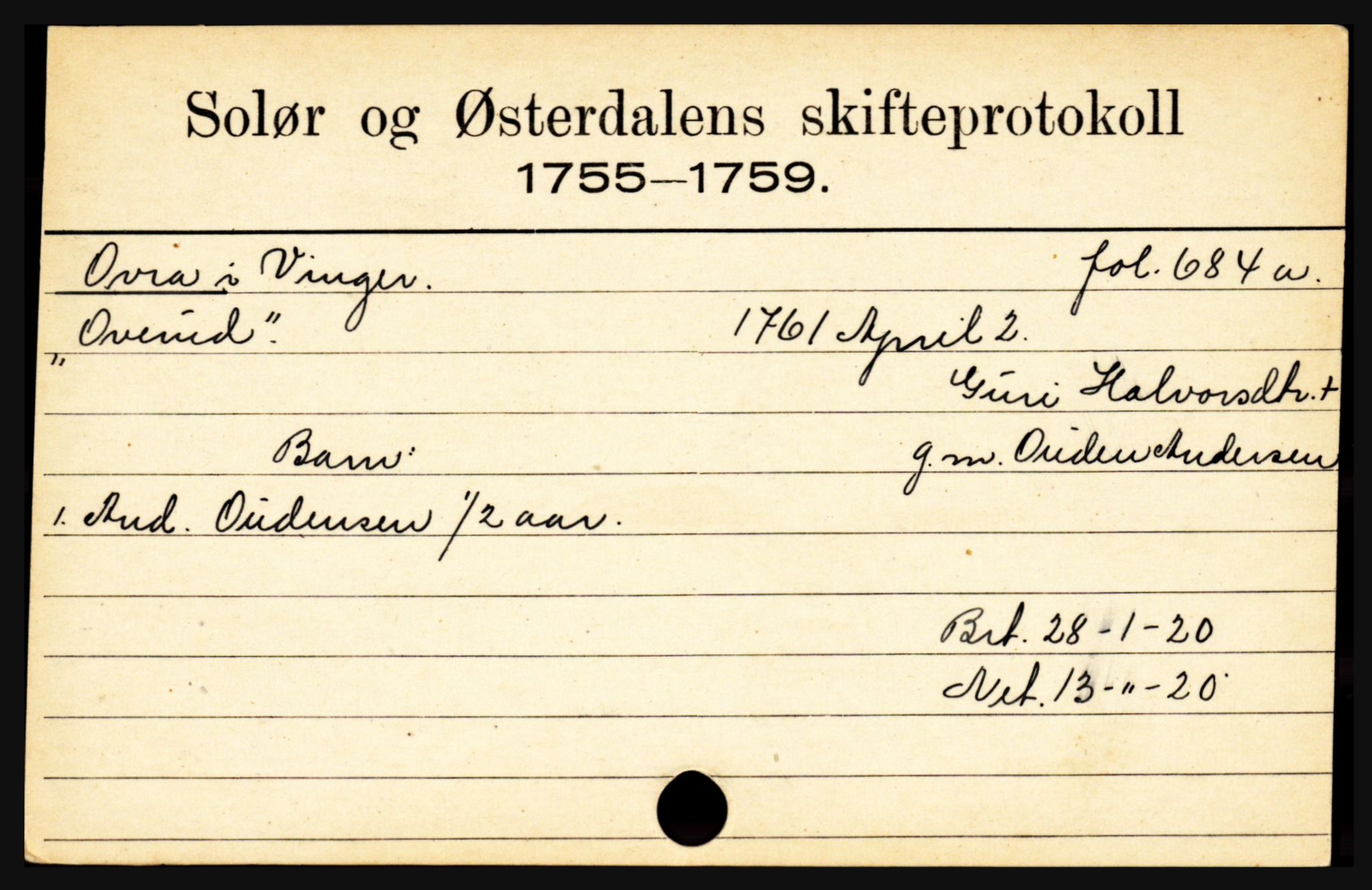 Solør og Østerdalen sorenskriveri, SAH/TING-024/J, 1716-1774, s. 4567