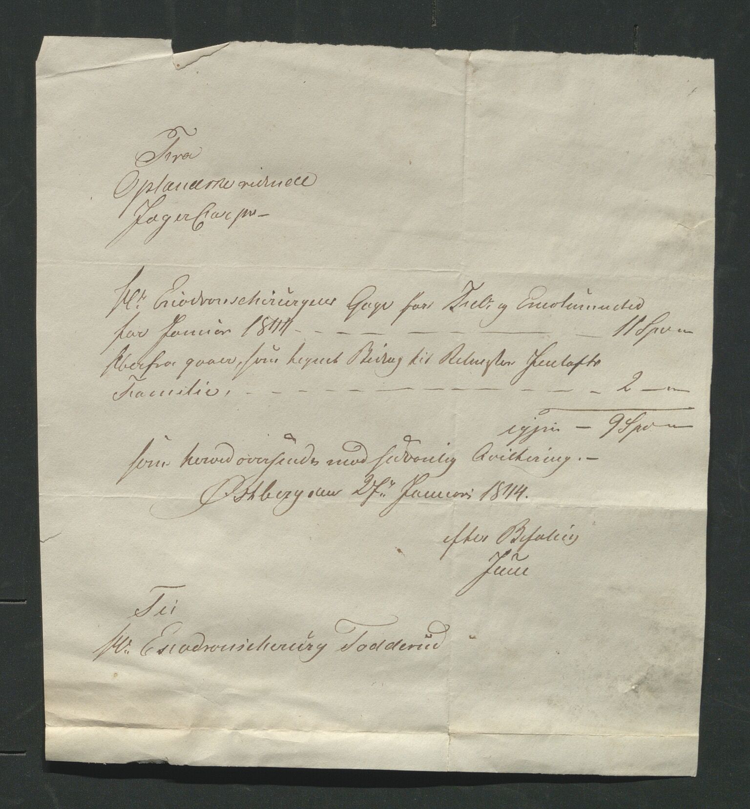 Åker i Vang, Hedmark, og familien Todderud, AV/SAH-ARK-010/J/Jc/L0004: Korrespondanse, 1796-1844, s. 160