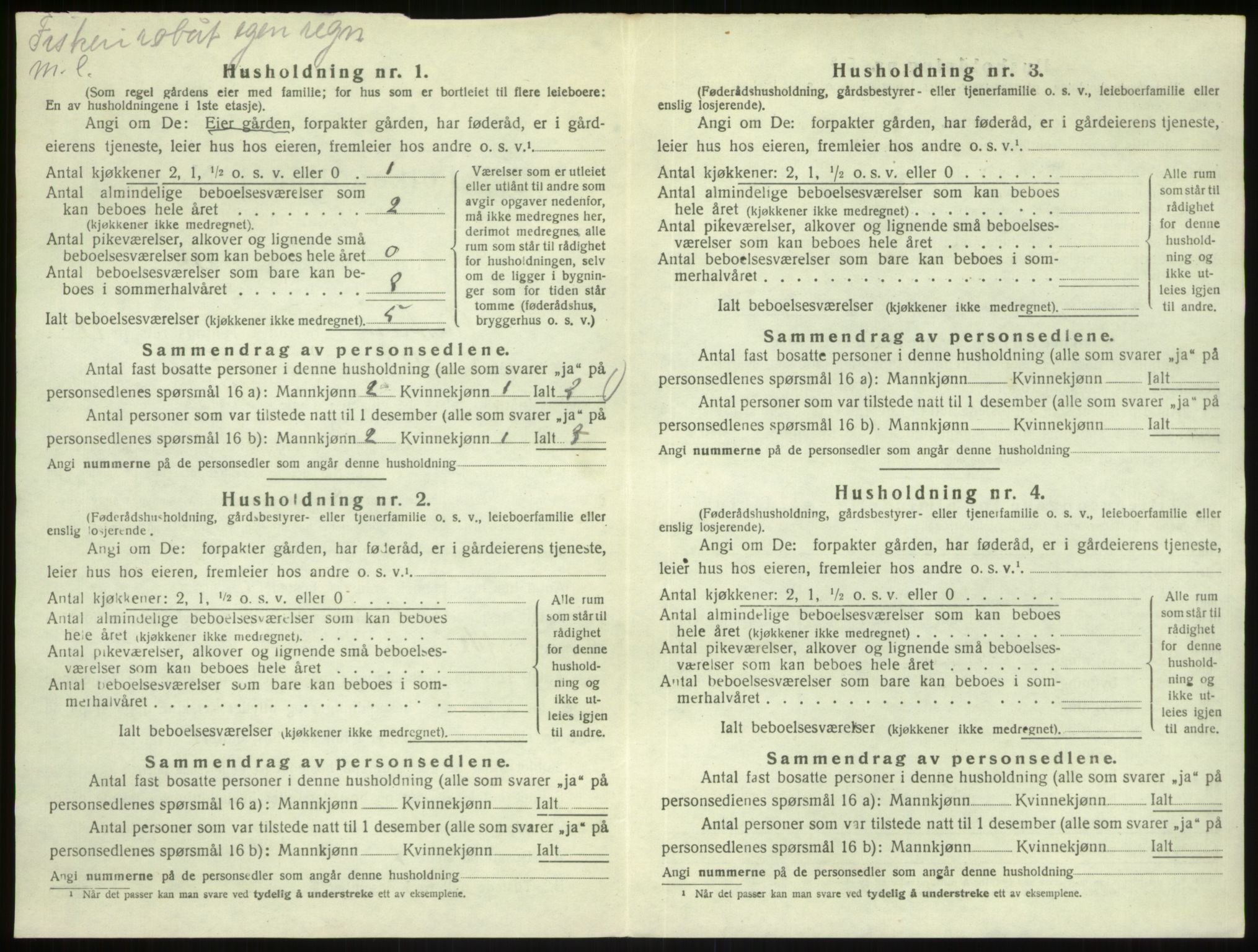 SAB, Folketelling 1920 for 1264 Austrheim herred, 1920, s. 943