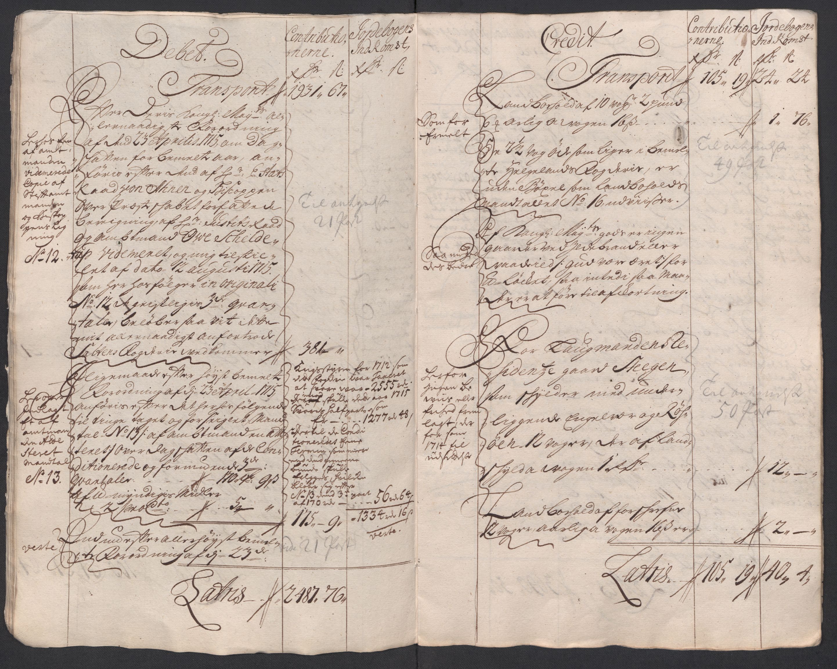 Rentekammeret inntil 1814, Reviderte regnskaper, Fogderegnskap, RA/EA-4092/R66/L4585: Fogderegnskap Salten, 1715, s. 11