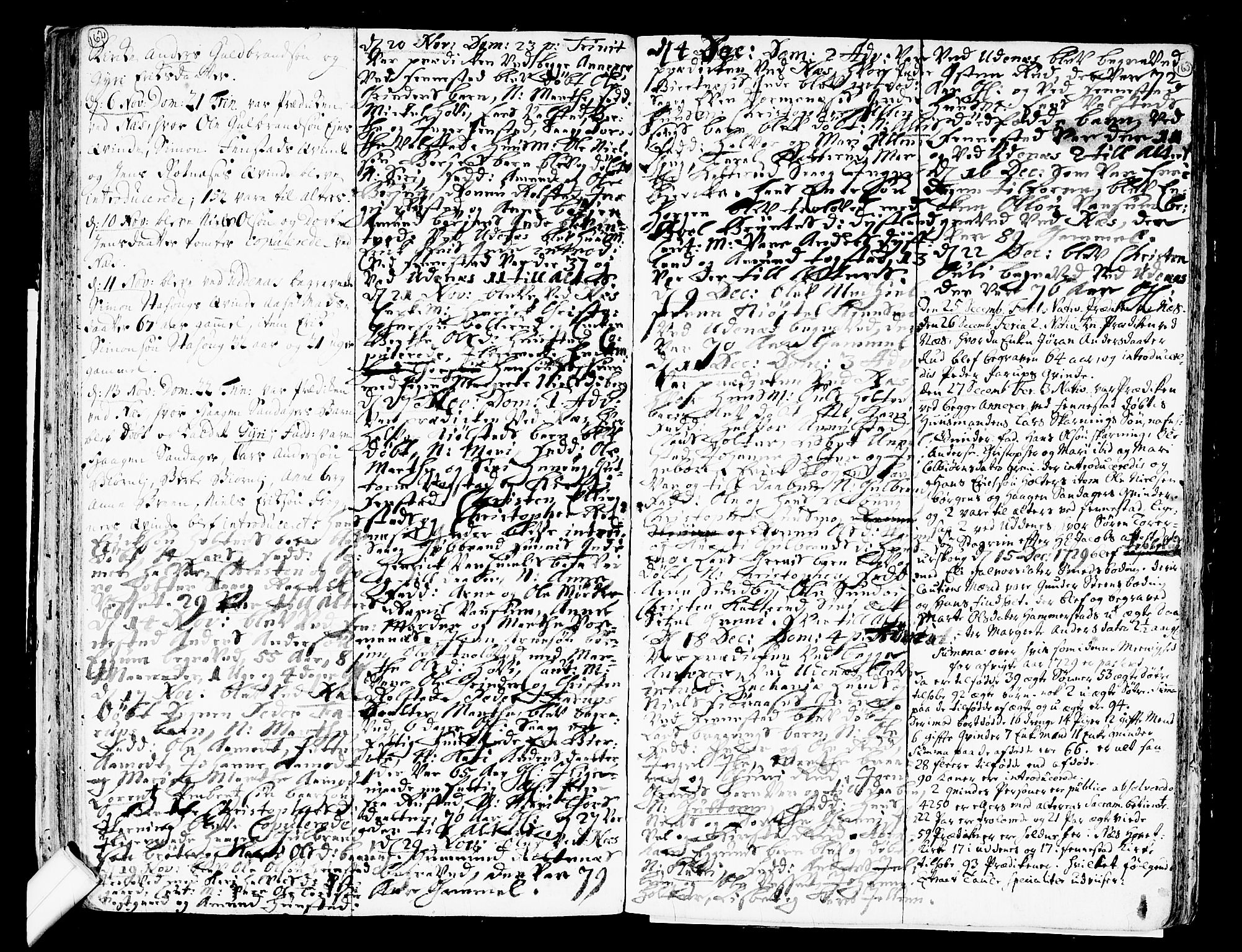 Nes prestekontor Kirkebøker, AV/SAO-A-10410/F/Fa/L0002: Ministerialbok nr. I 2, 1717-1734, s. 162-163