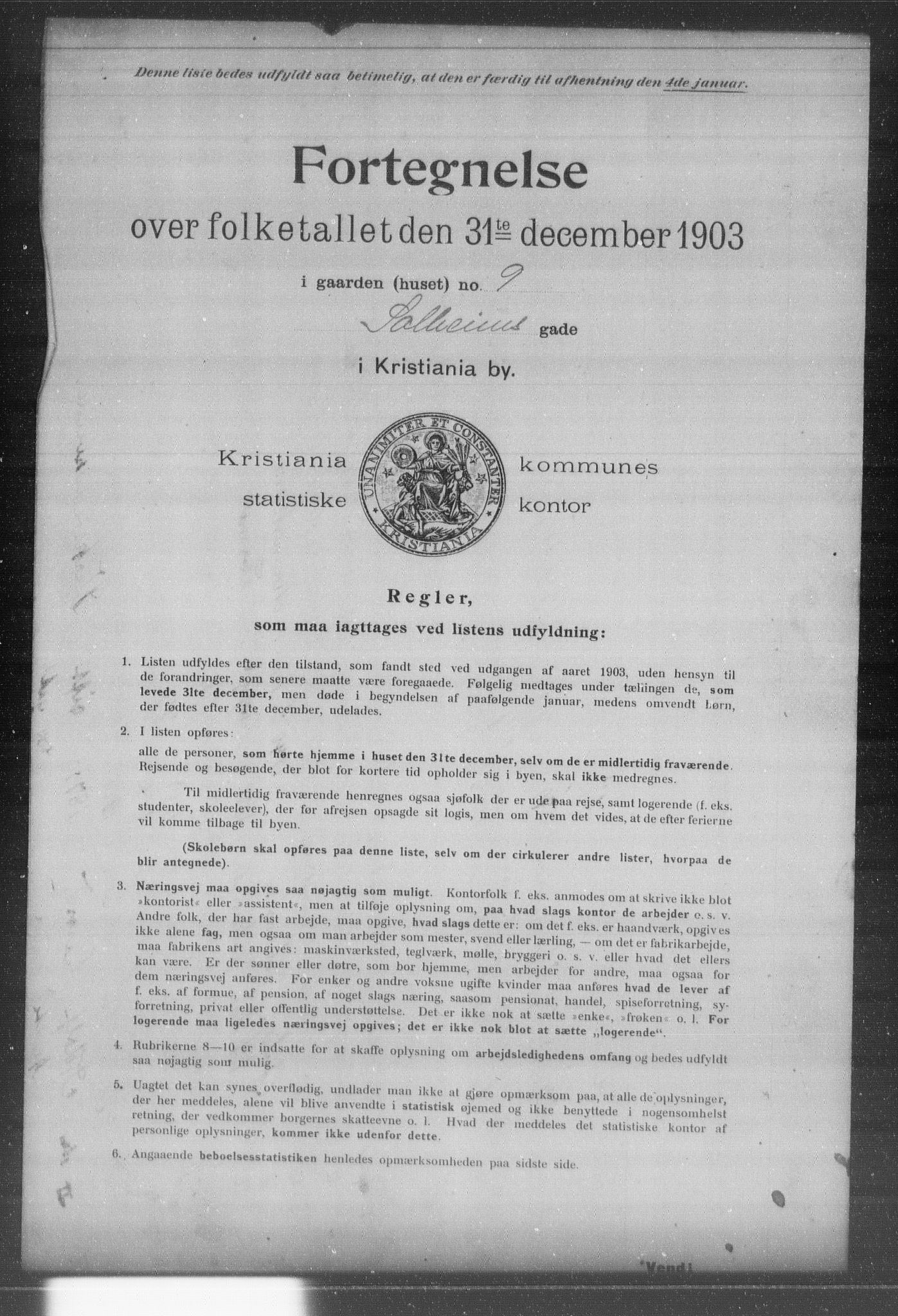 OBA, Kommunal folketelling 31.12.1903 for Kristiania kjøpstad, 1903, s. 19067