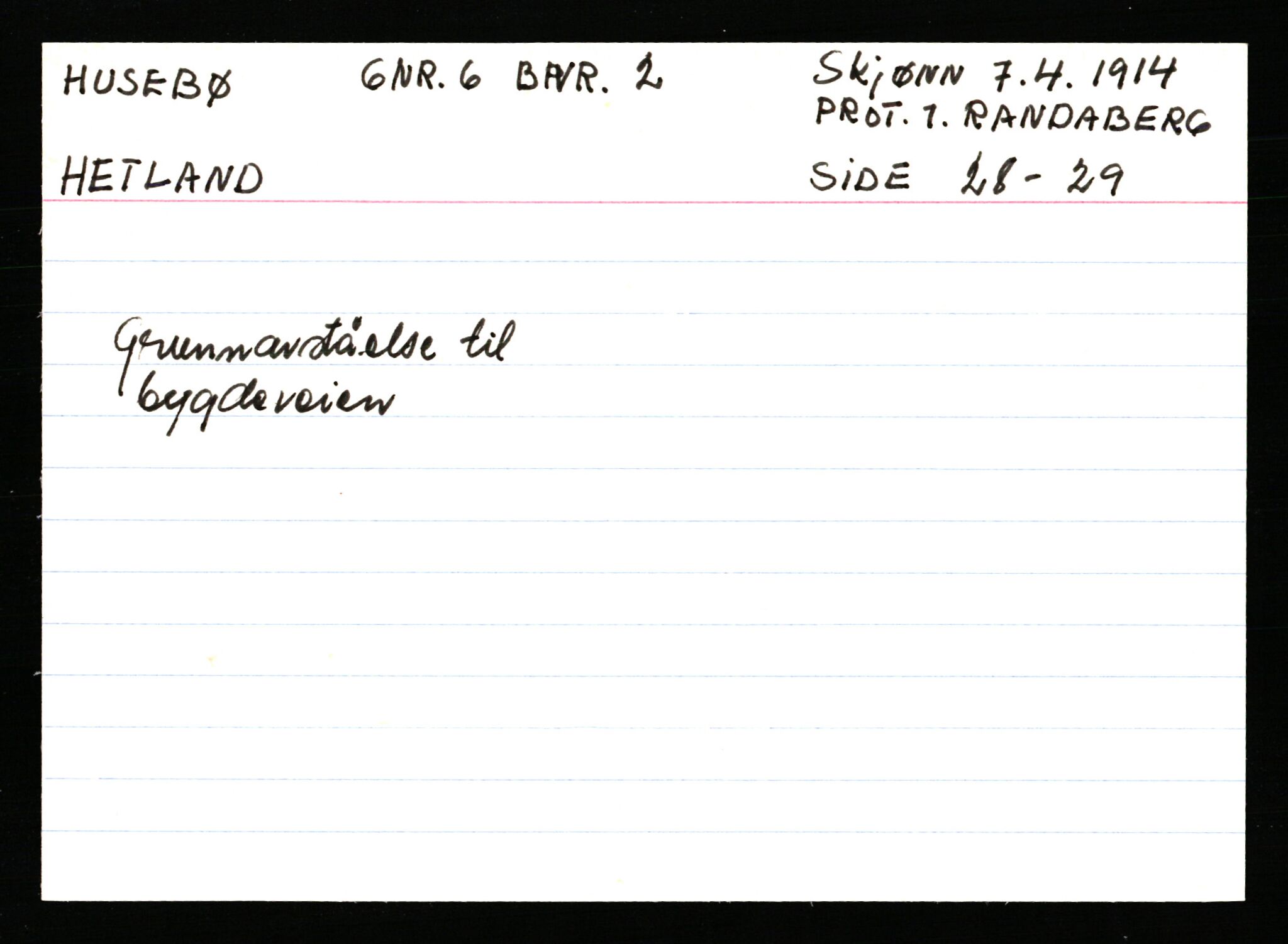 Statsarkivet i Stavanger, AV/SAST-A-101971/03/Y/Ym/L0027: Åstedskort sortert etter gårdsnavn: Husebø - Høle, 1600-1950, s. 32