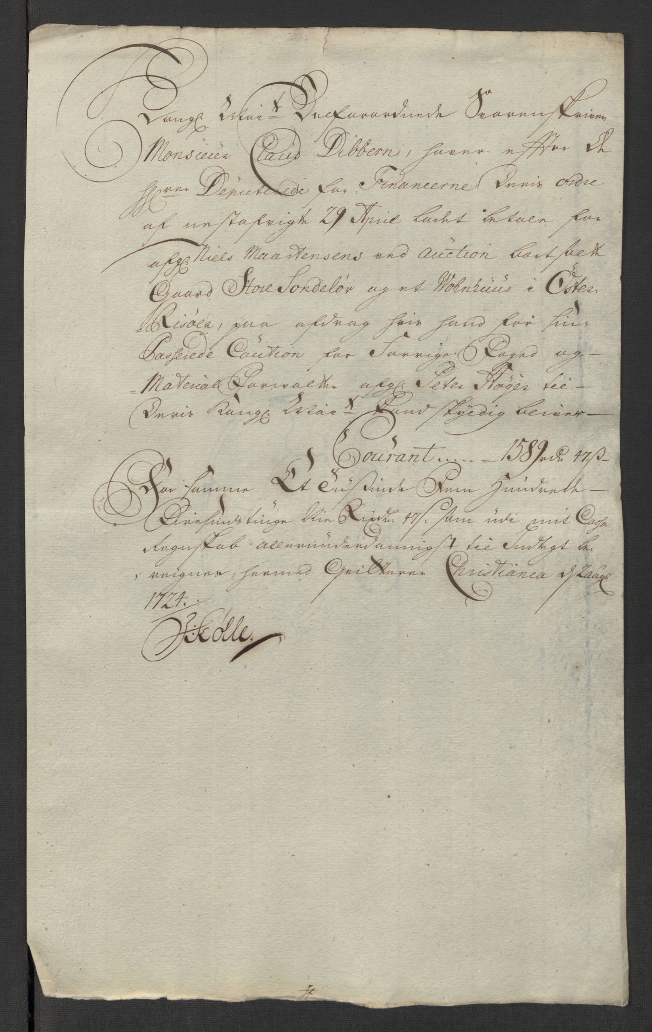 Rentekammeret inntil 1814, Reviderte regnskaper, Fogderegnskap, AV/RA-EA-4092/R39/L2326: Fogderegnskap Nedenes, 1717, s. 25