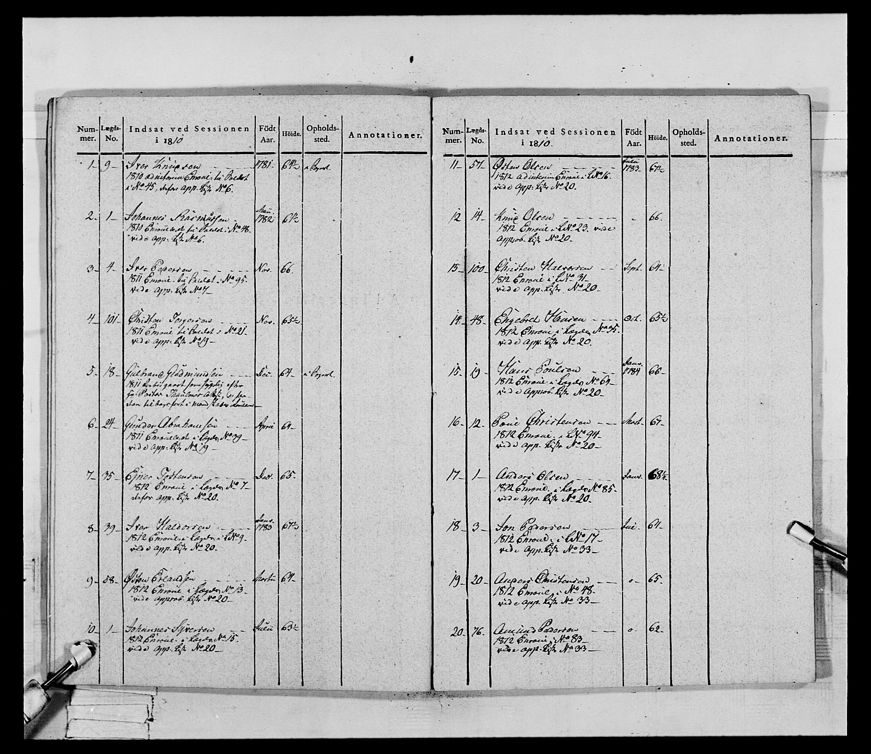 Generalitets- og kommissariatskollegiet, Det kongelige norske kommissariatskollegium, RA/EA-5420/E/Eh/L0069: Opplandske gevorbne infanteriregiment, 1810-1818, s. 550