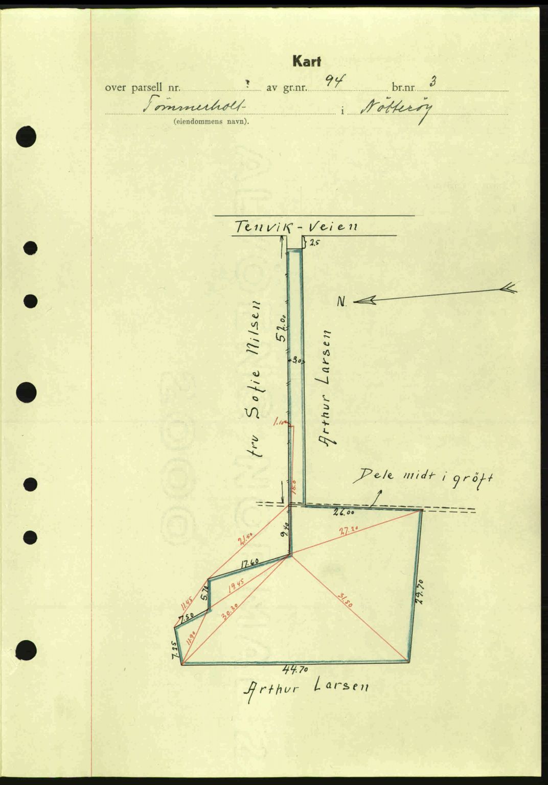 Tønsberg sorenskriveri, AV/SAKO-A-130/G/Ga/Gaa/L0013: Pantebok nr. A13, 1943-1943, Dagboknr: 1883/1943