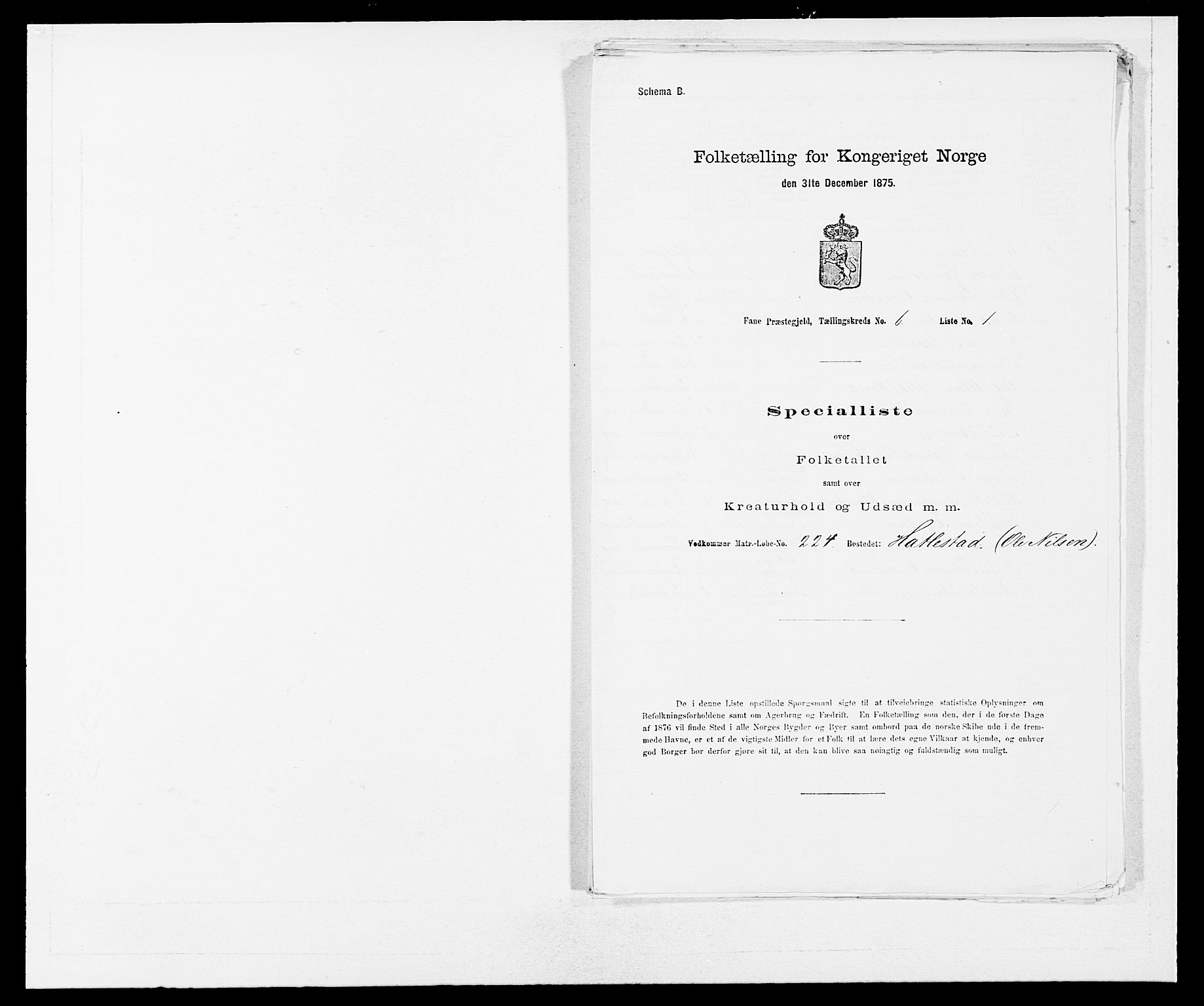 SAB, Folketelling 1875 for 1249P Fana prestegjeld, 1875, s. 676