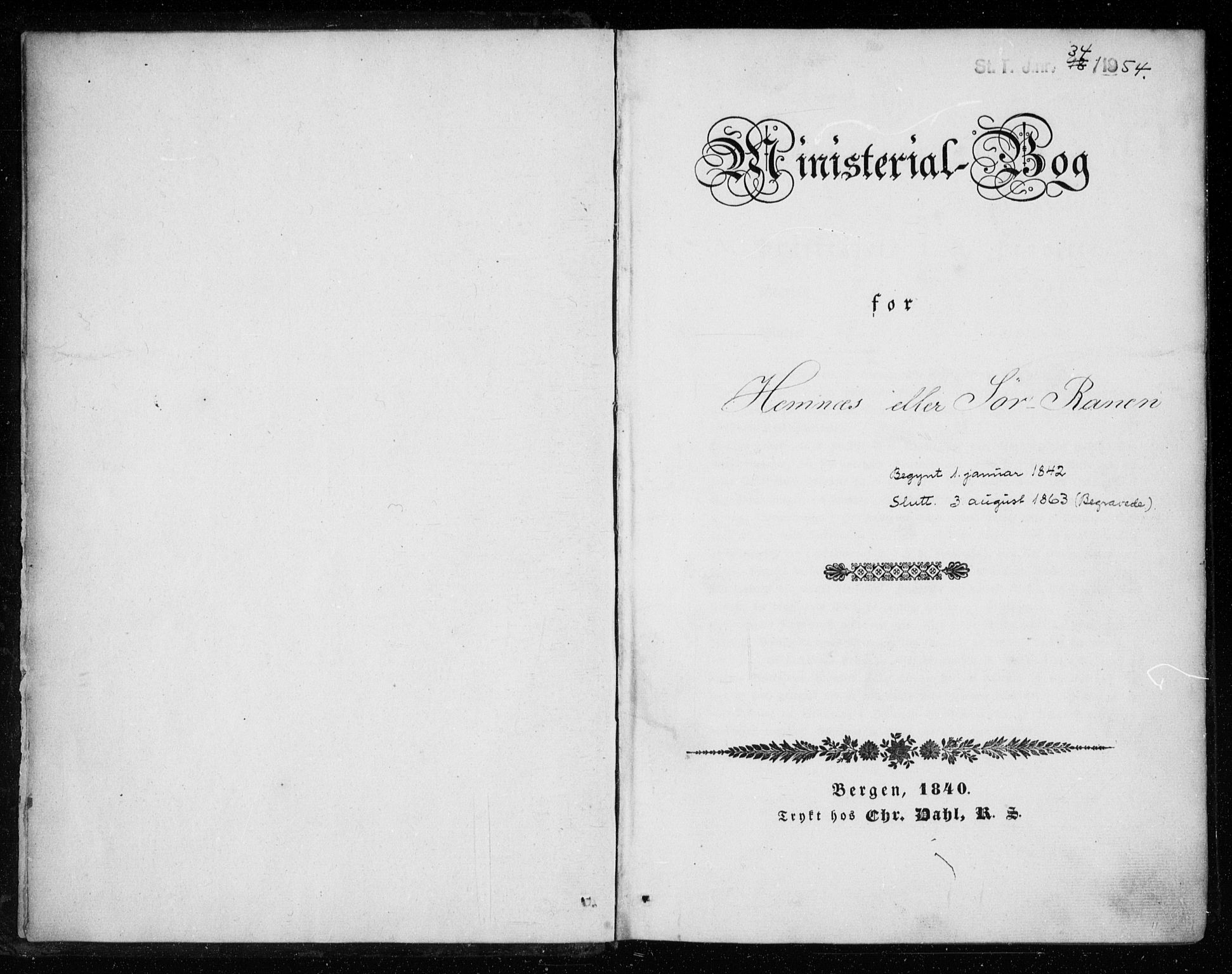 Ministerialprotokoller, klokkerbøker og fødselsregistre - Nordland, SAT/A-1459/825/L0355: Ministerialbok nr. 825A09, 1842-1863