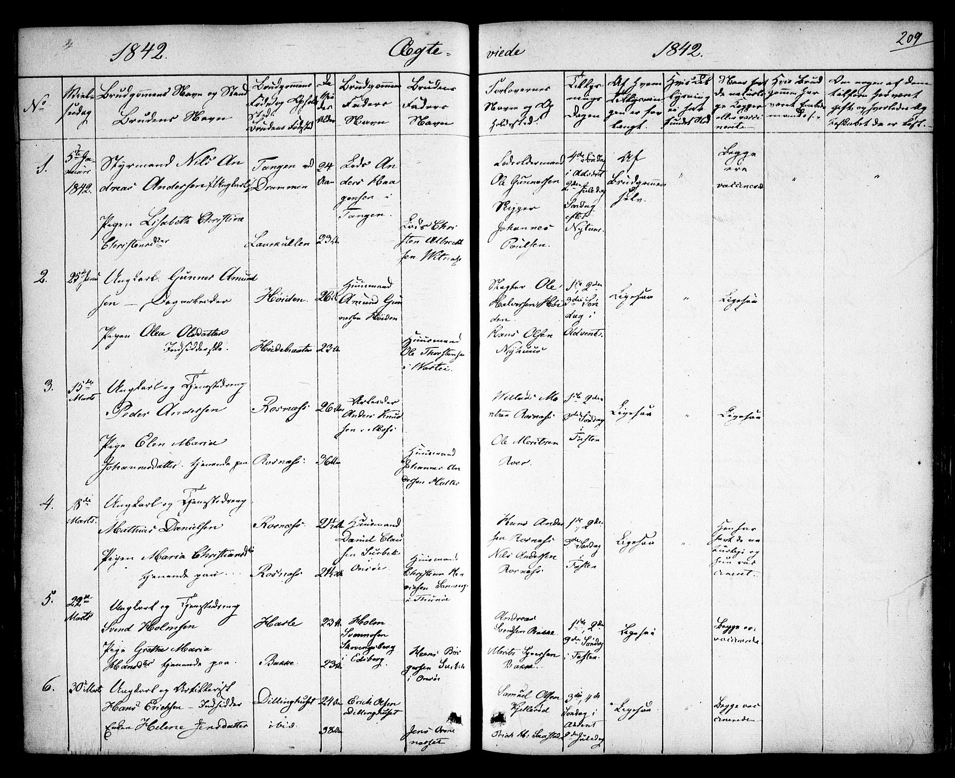 Rygge prestekontor Kirkebøker, AV/SAO-A-10084b/F/Fa/L0004: Ministerialbok nr. 4, 1836-1851, s. 209