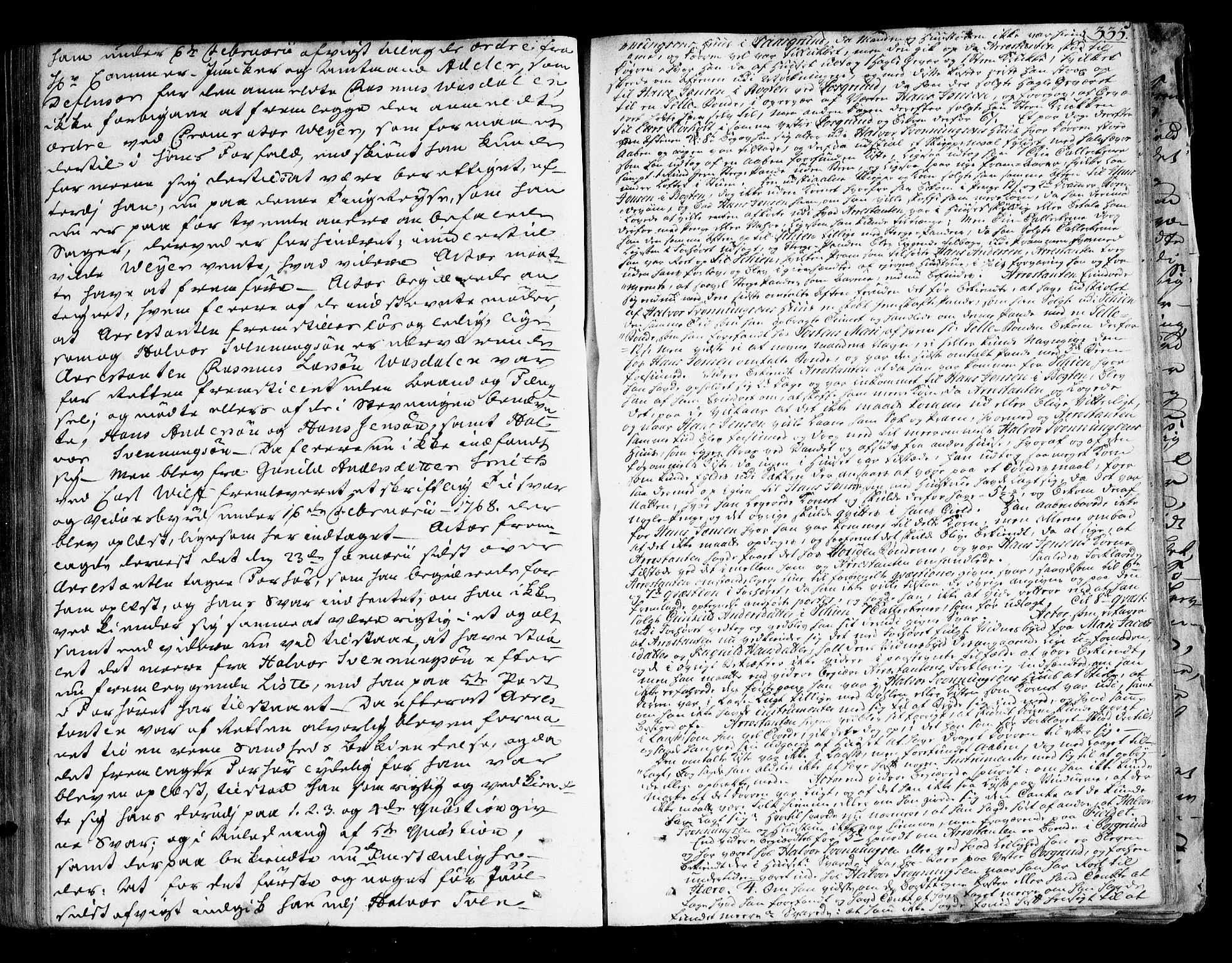 Nedre Telemark sorenskriveri, AV/SAKO-A-135/F/Fa/L0024: Tingbok, 1767-1769, s. 335