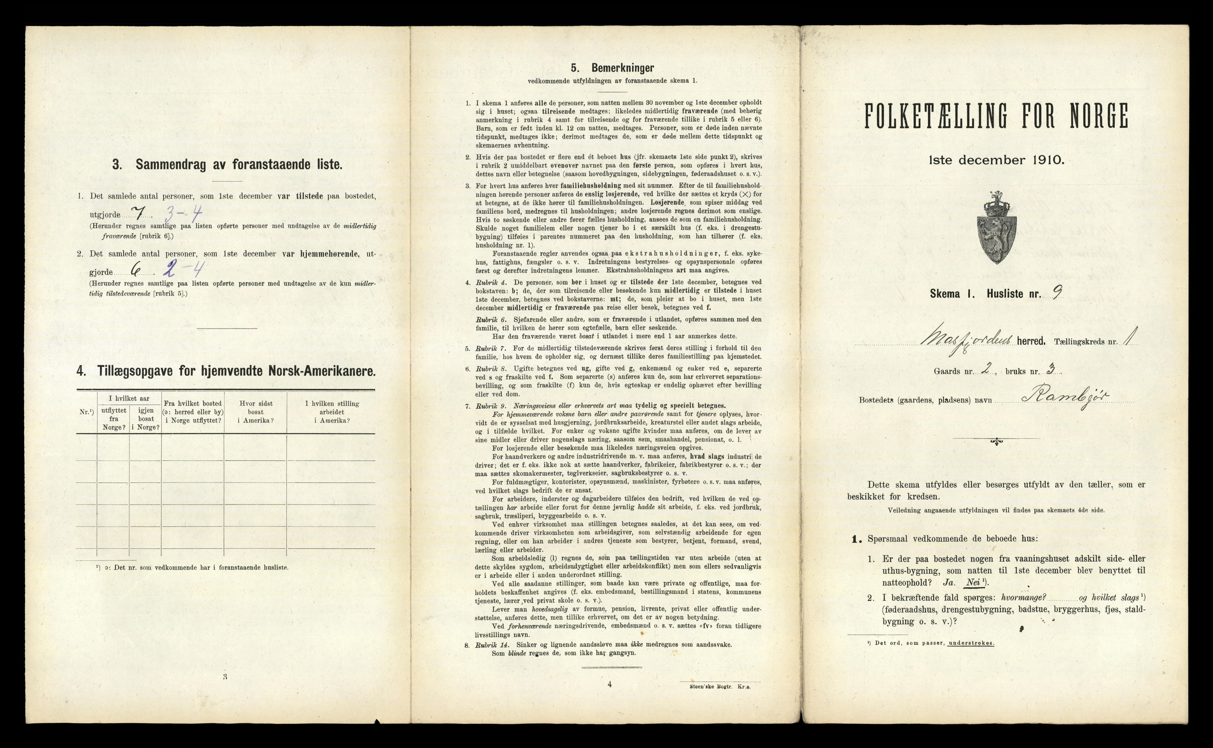 RA, Folketelling 1910 for 1266 Masfjorden herred, 1910, s. 58