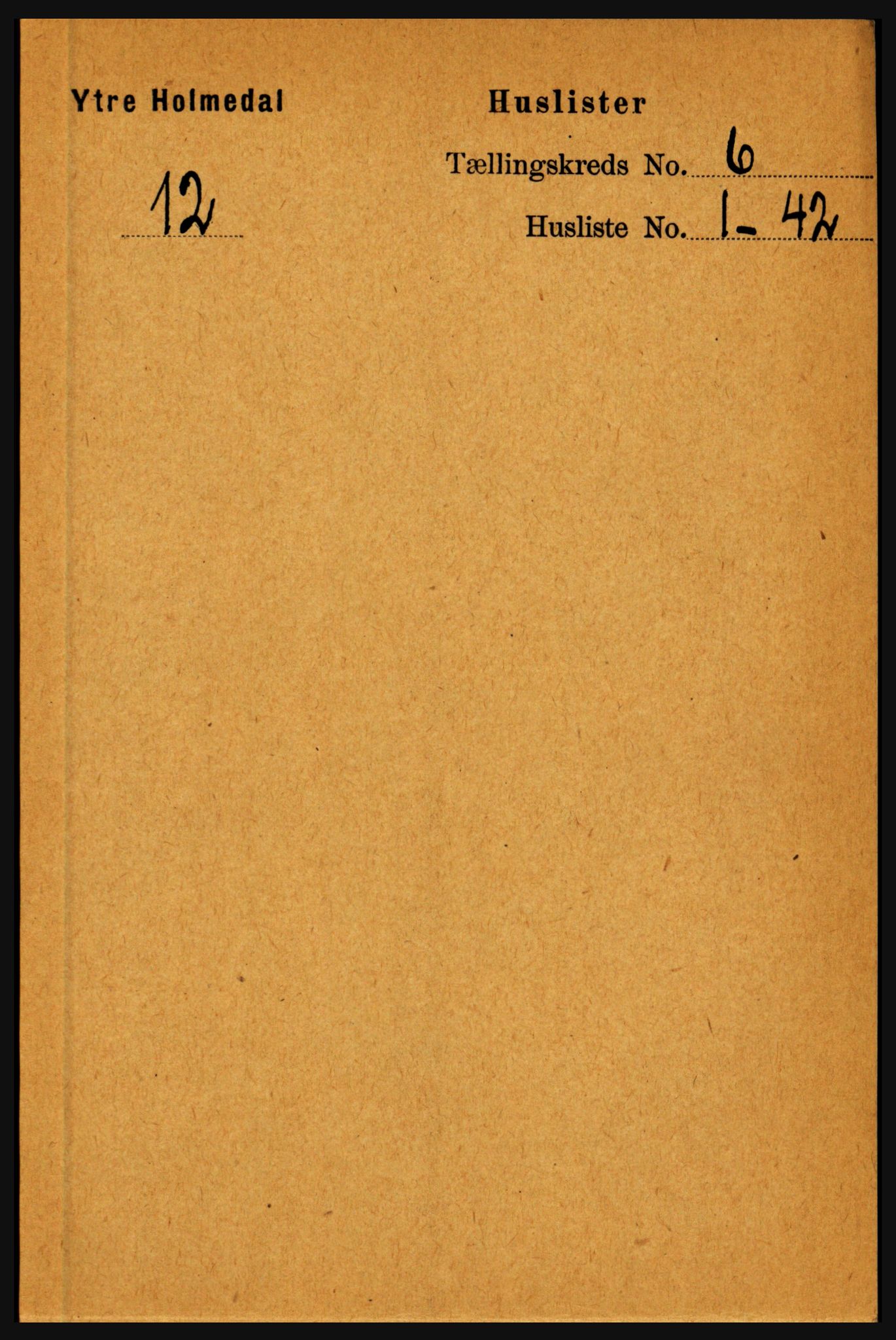 RA, Folketelling 1891 for 1429 Ytre Holmedal herred, 1891, s. 1287