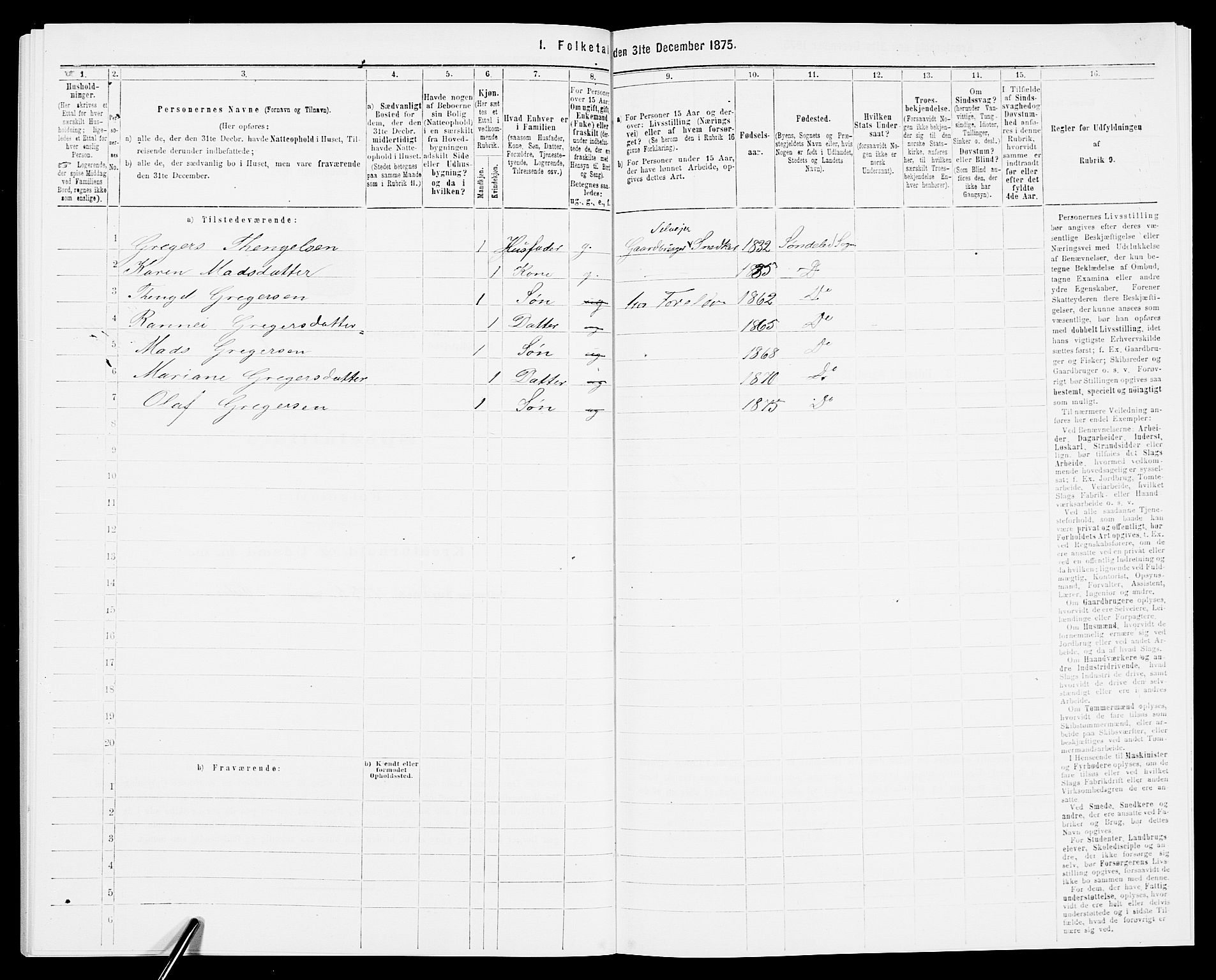 SAK, Folketelling 1875 for 0913L Risør prestegjeld, Søndeled sokn, 1875, s. 778