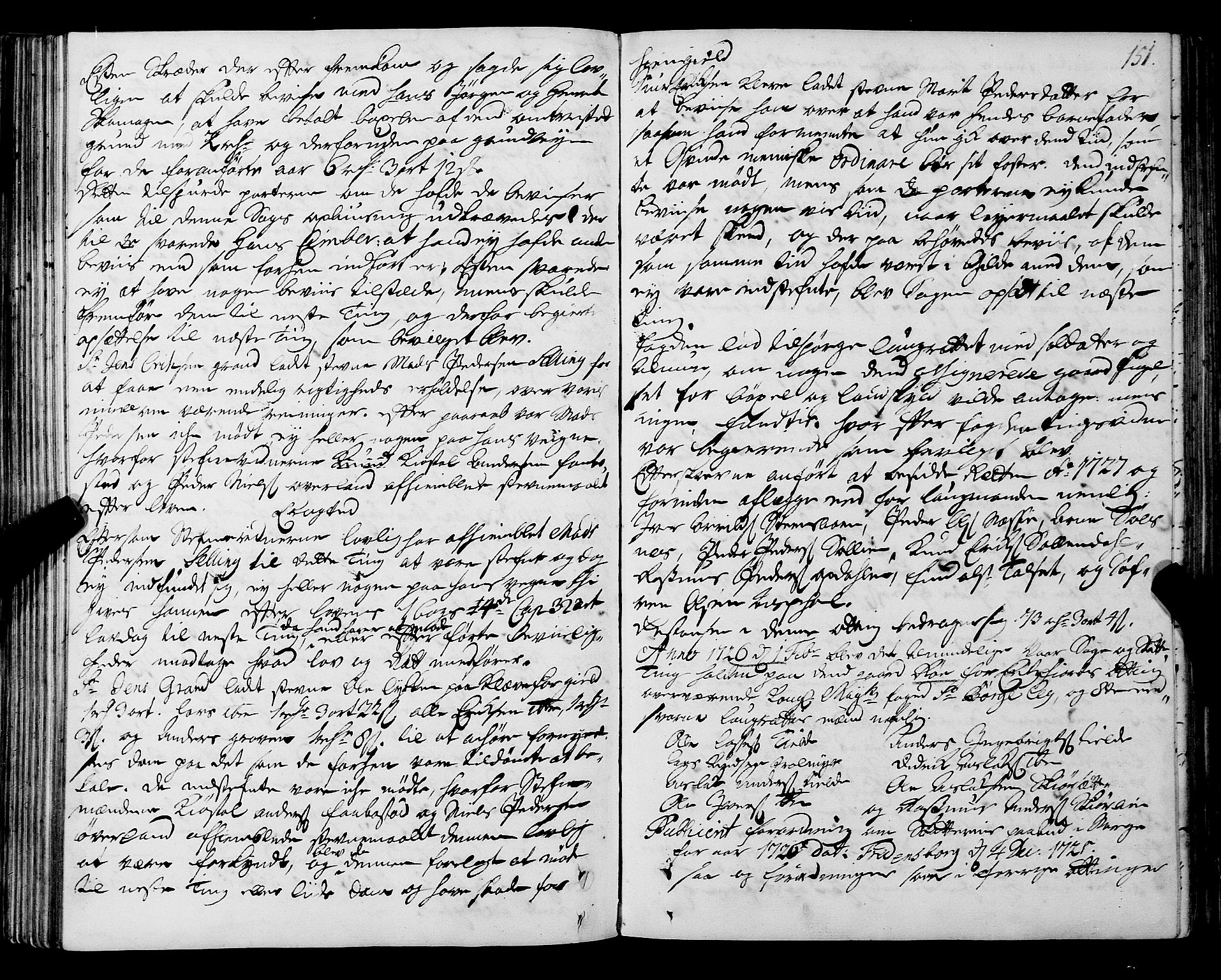 Romsdal sorenskriveri, SAT/A-4149/1/1/1A/L0009: Tingbok, 1722-1728, s. 150b-151a