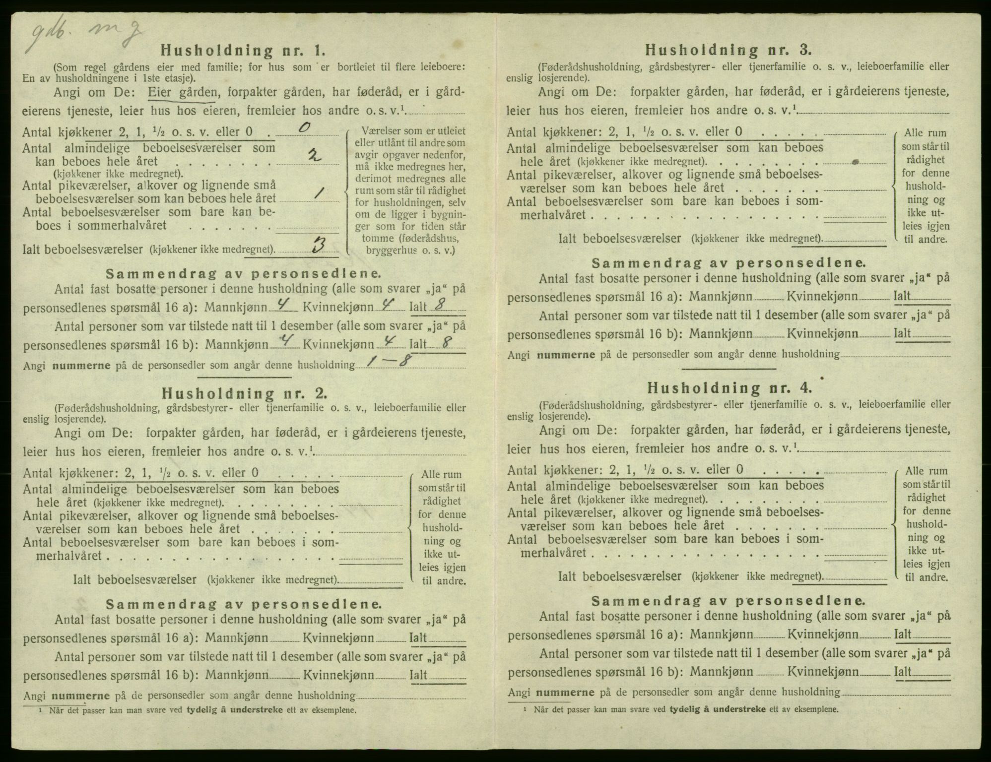 SAB, Folketelling 1920 for 1229 Røldal herred, 1920, s. 99