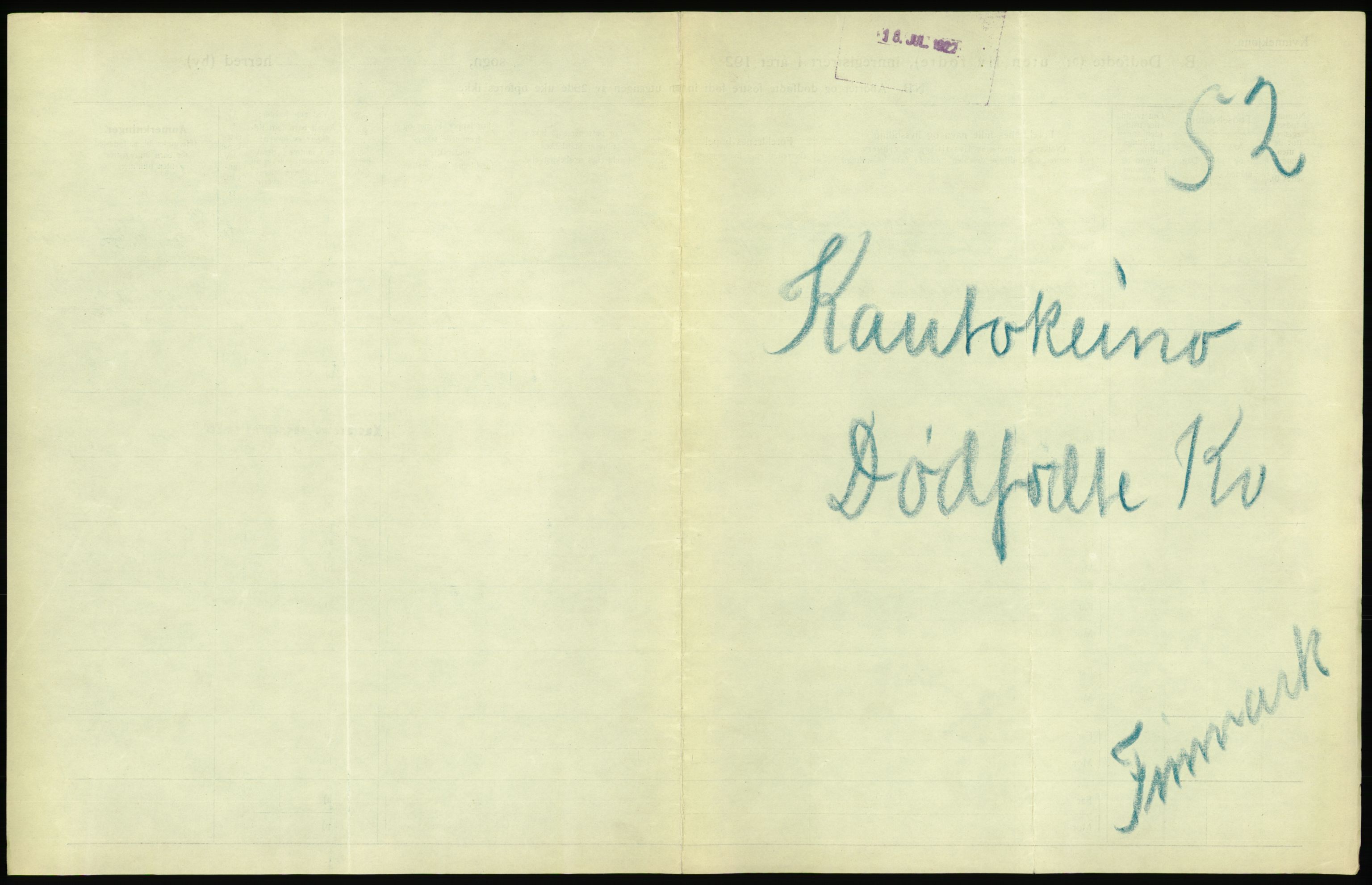 Statistisk sentralbyrå, Sosiodemografiske emner, Befolkning, AV/RA-S-2228/D/Df/Dfc/Dfca/L0054: Finnmark fylke: Levendefødte menn og kvinner, gifte, døde, dødfødte. Bygder og byer., 1921, s. 627