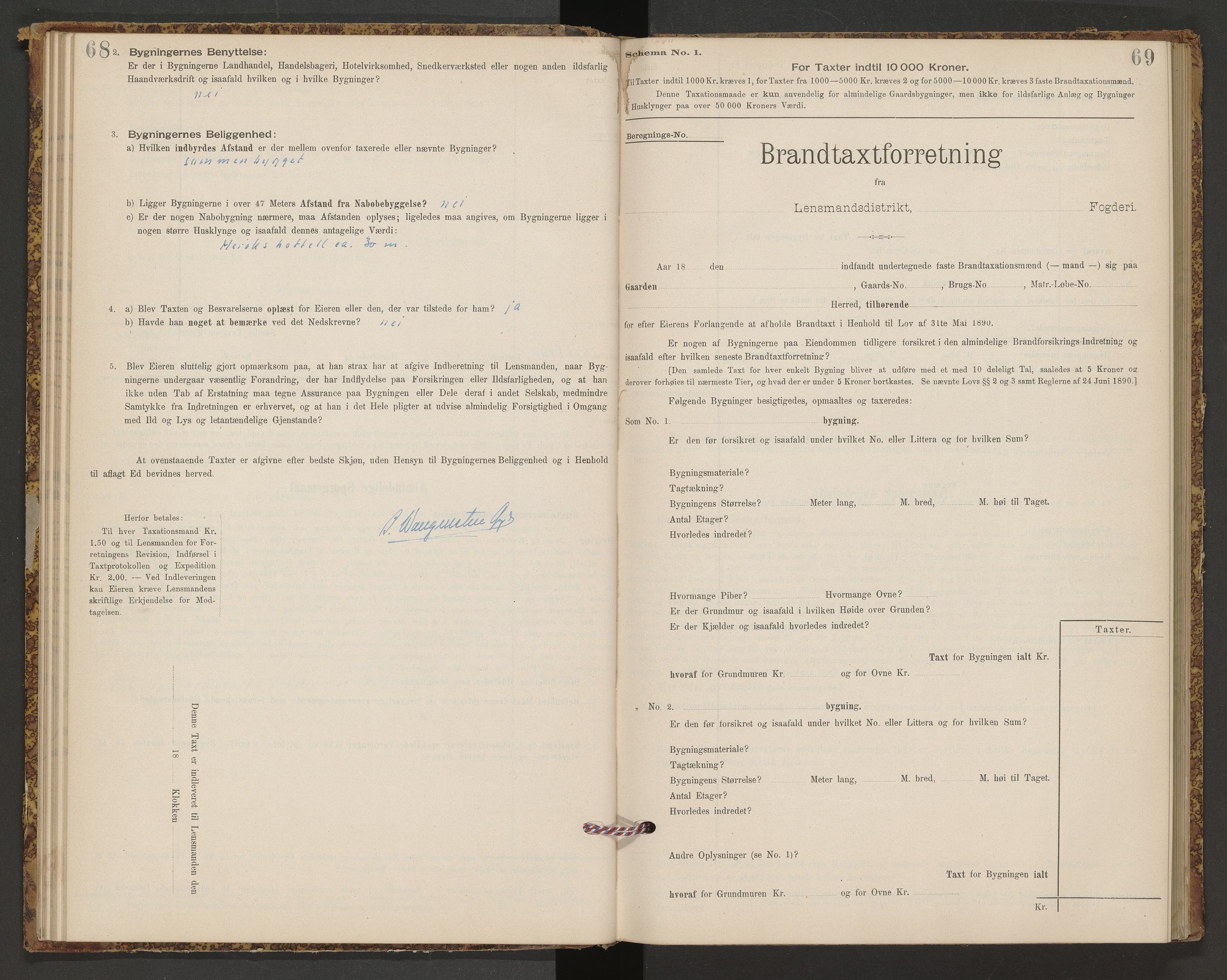 Norges Brannkasse Sunnylven, AV/SAT-A-5491/Fb/L0001: Branntakstprotokoll, 1935-1955, s. 68-69