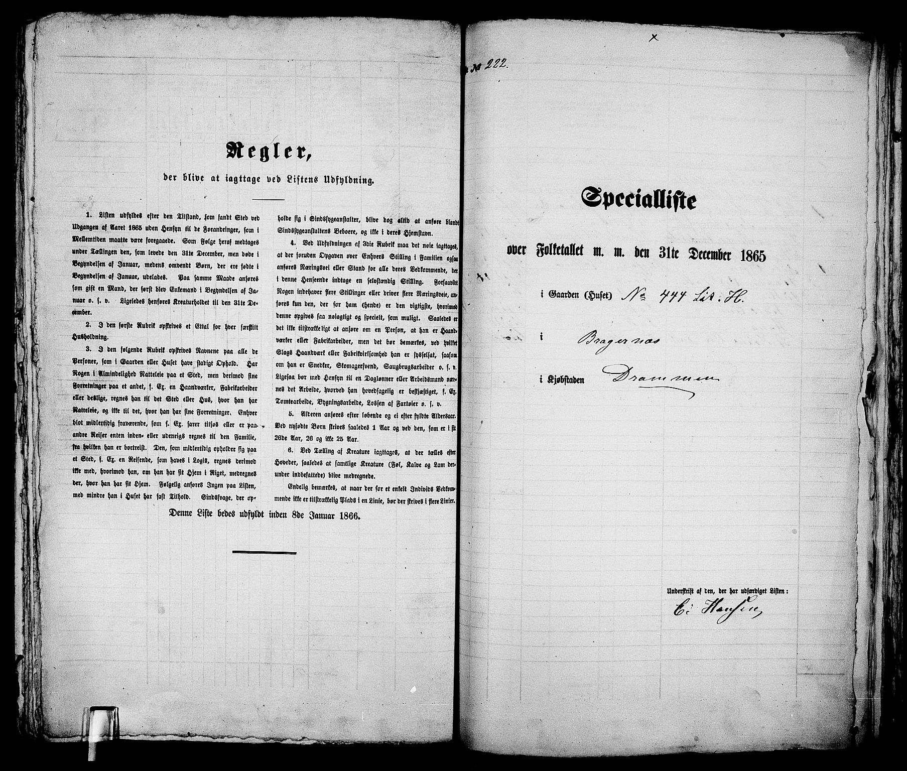 RA, Folketelling 1865 for 0602aB Bragernes prestegjeld i Drammen kjøpstad, 1865, s. 471