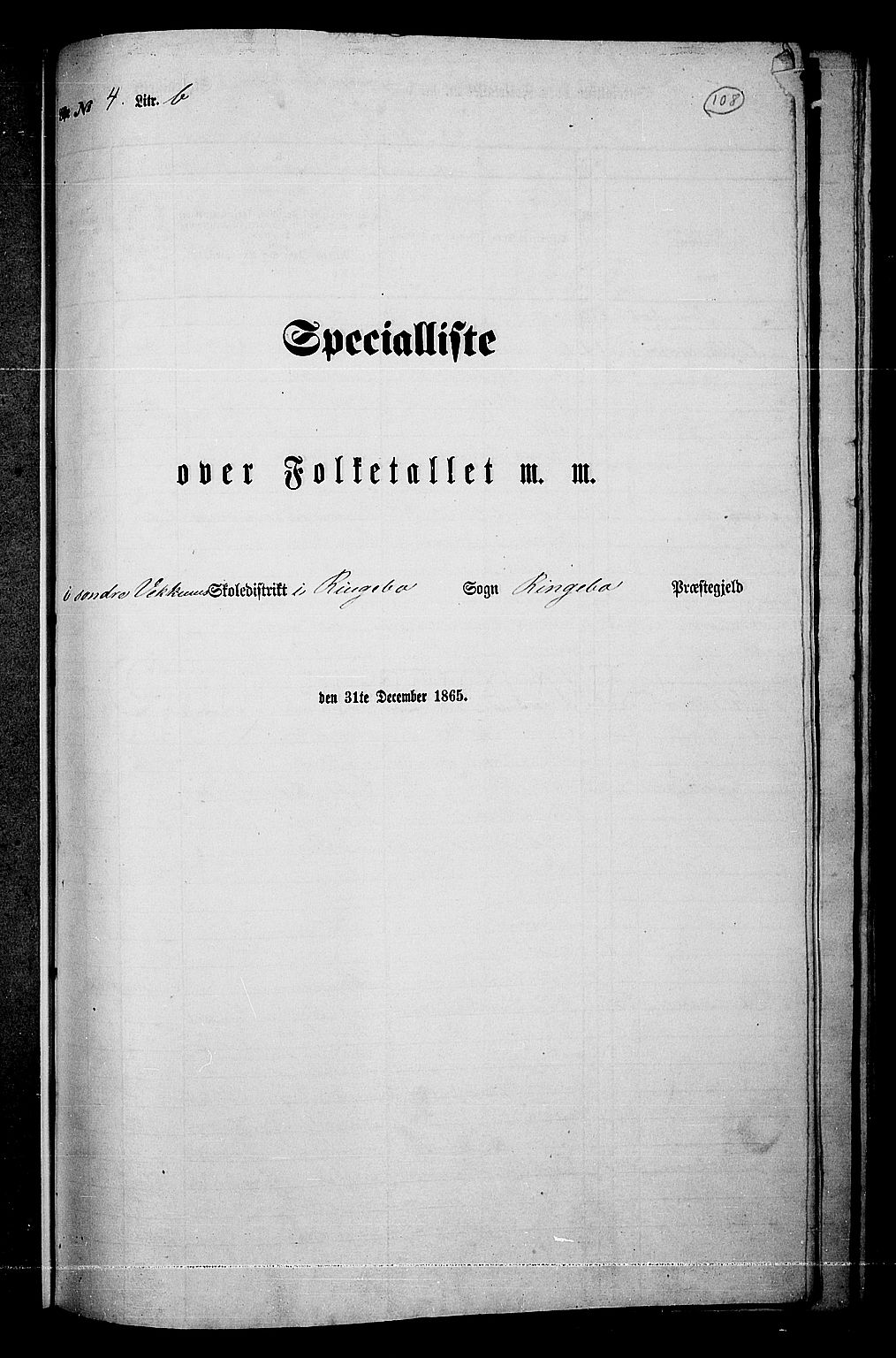 RA, Folketelling 1865 for 0520P Ringebu prestegjeld, 1865, s. 89