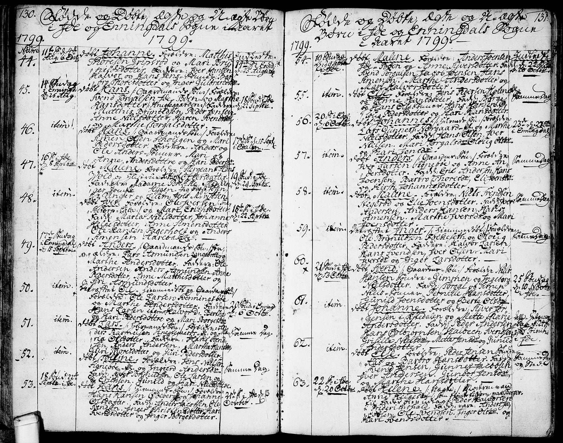 Idd prestekontor Kirkebøker, AV/SAO-A-10911/F/Fc/L0001: Ministerialbok nr. III 1, 1770-1814, s. 130-131